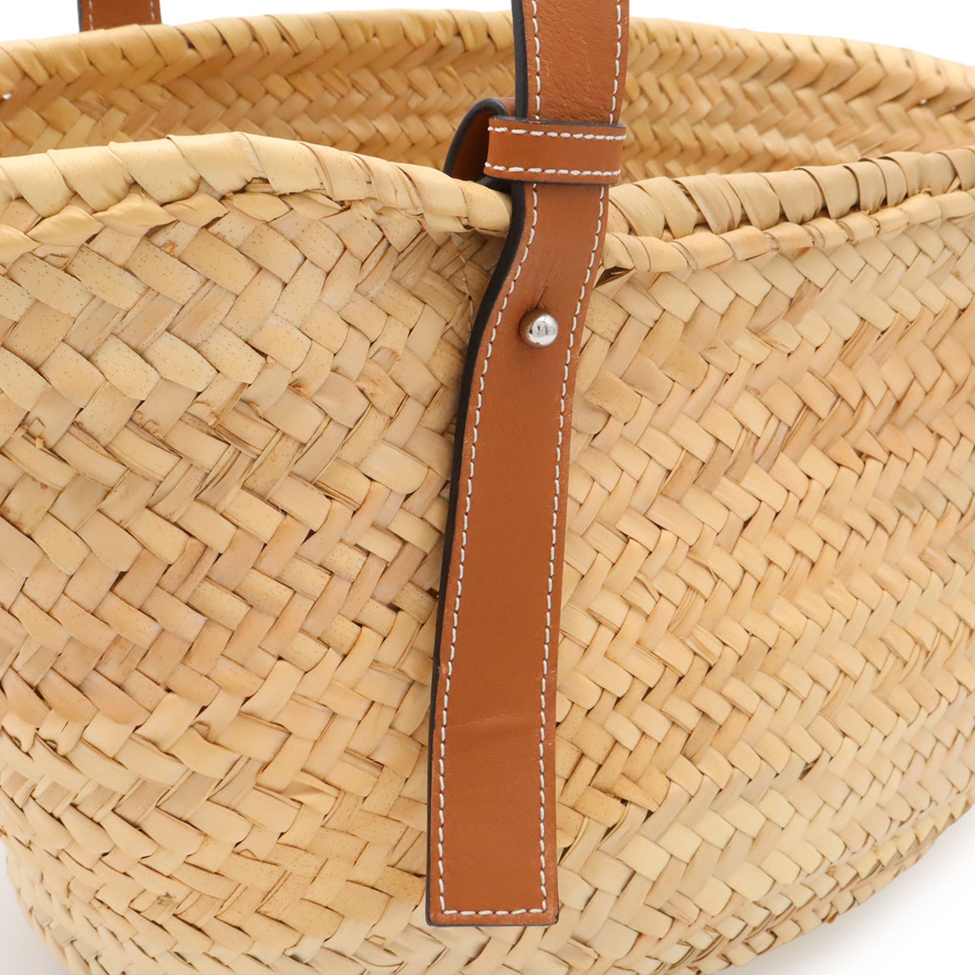 Leather Basket Handbag (Pre-Owned) - Loewe - Modalova