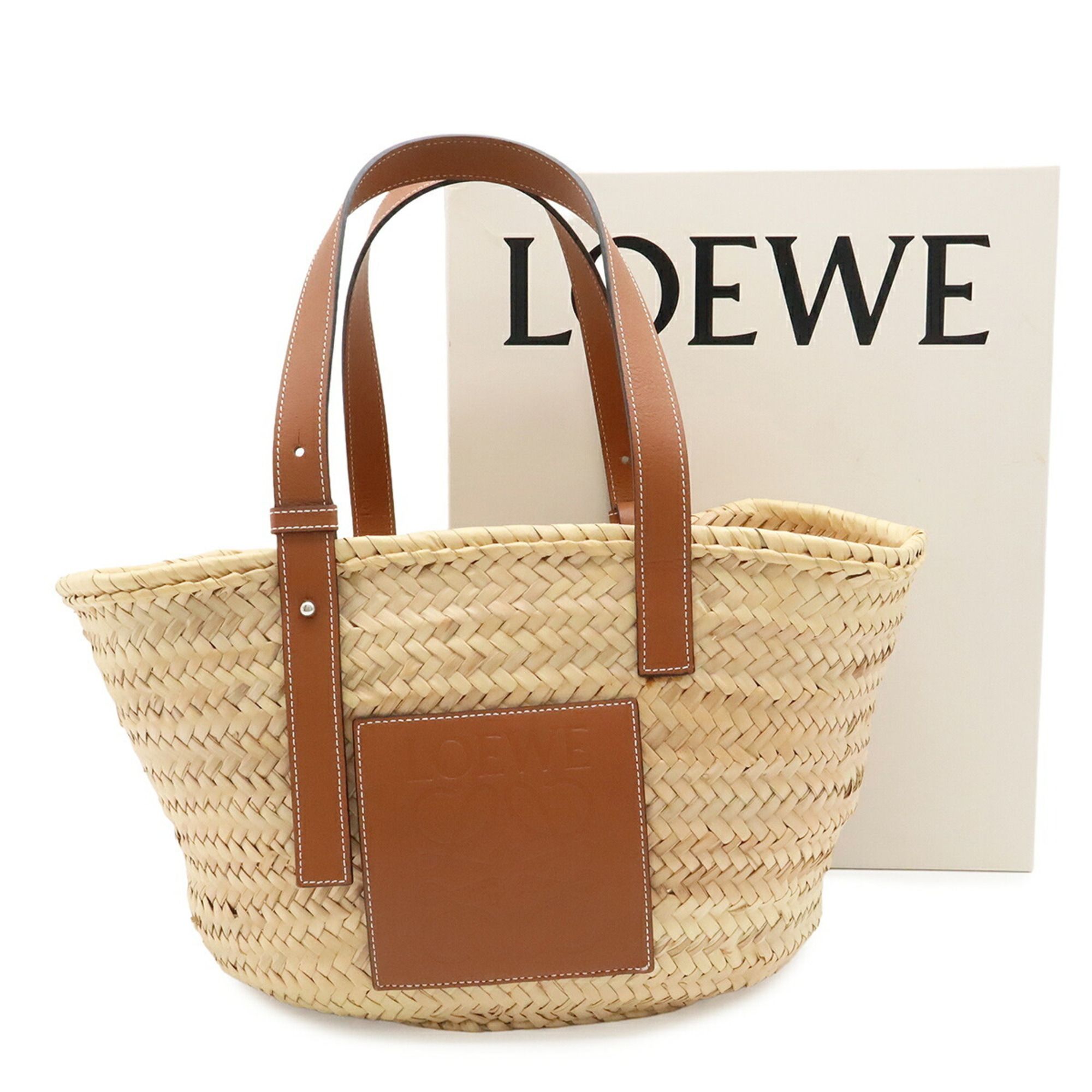 Leather Basket Handbag (Pre-Owned) - Loewe - Modalova