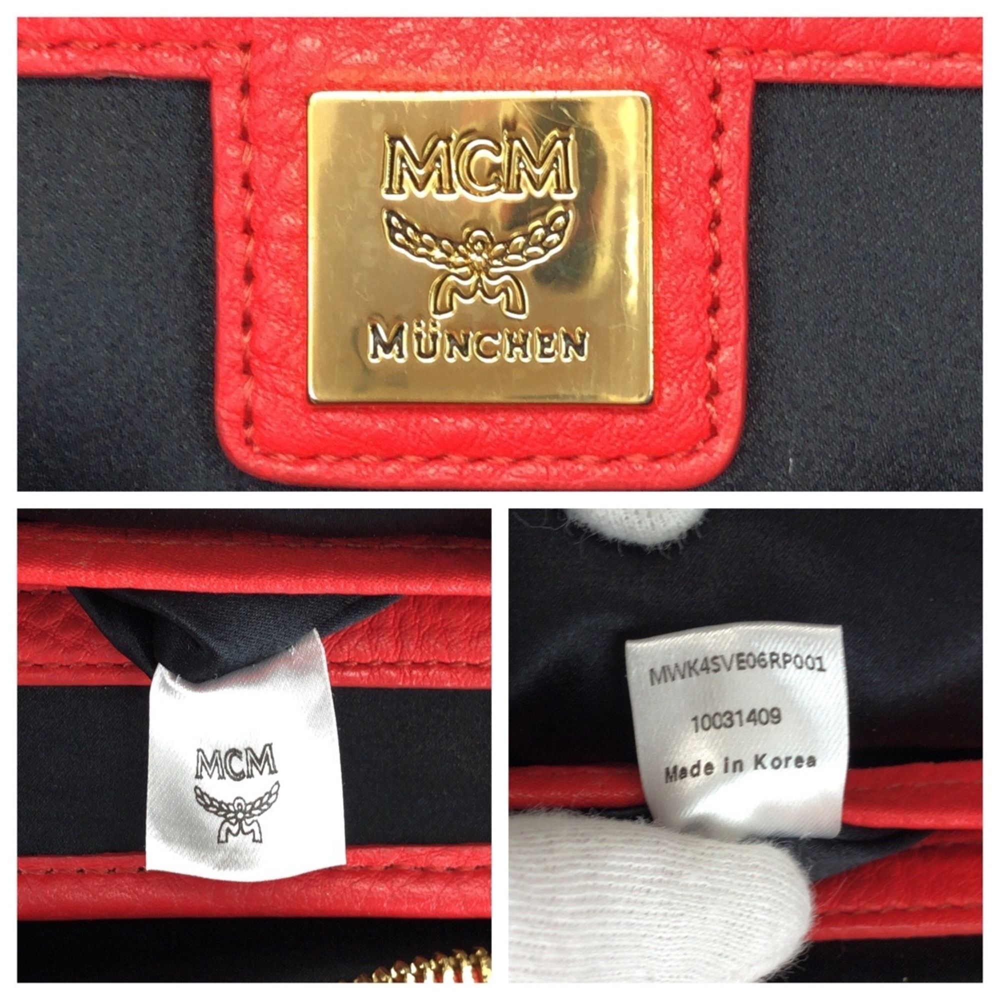 Leather Rhinestone Backpack (Pre-Owned) - MCM - Modalova