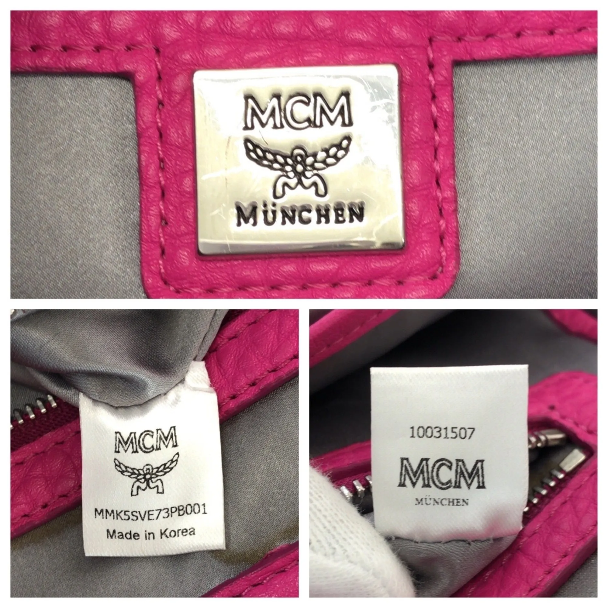 Leather Rhinestone Backpack (Pre-Owned) - MCM - Modalova
