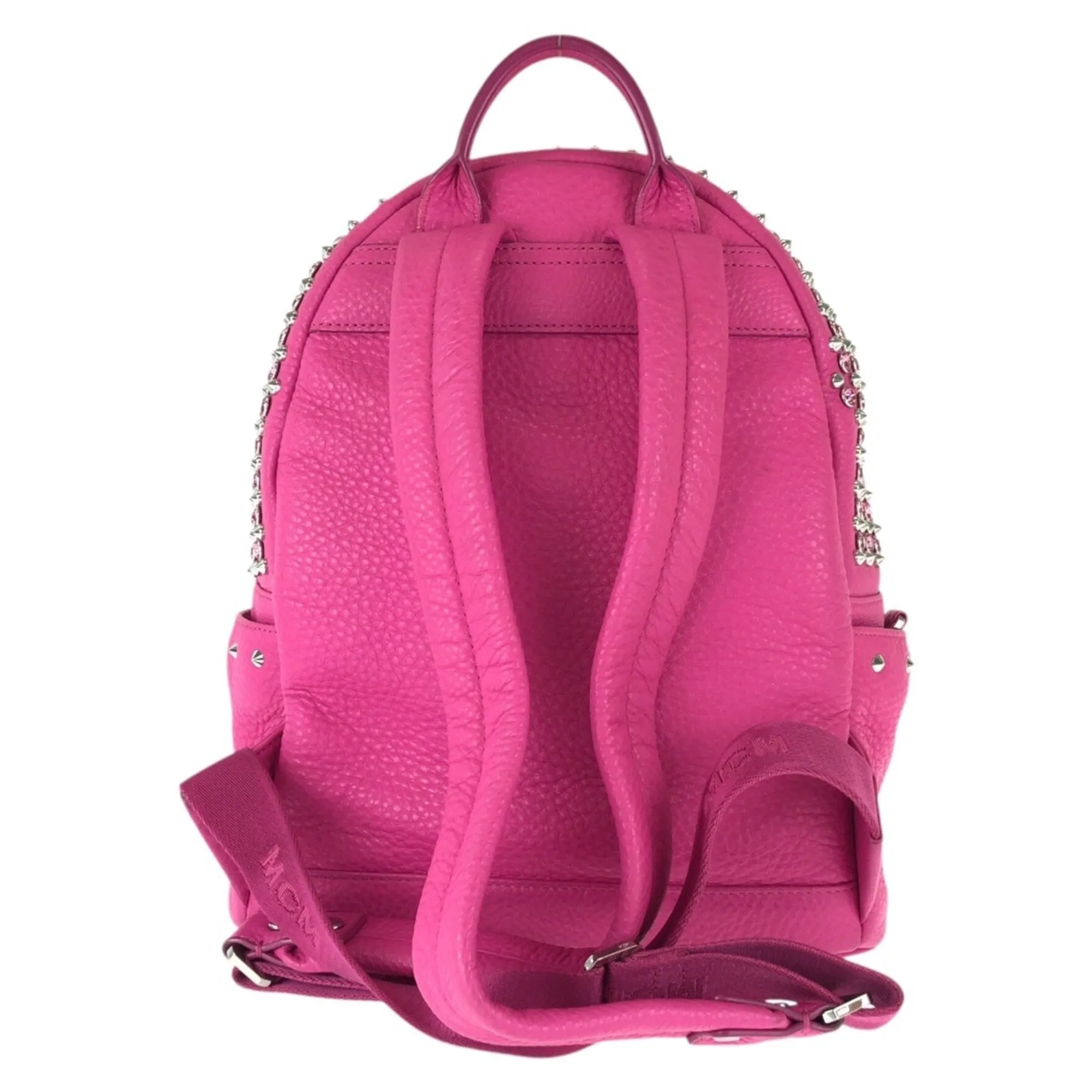 Leather Rhinestone Backpack (Pre-Owned) - MCM - Modalova
