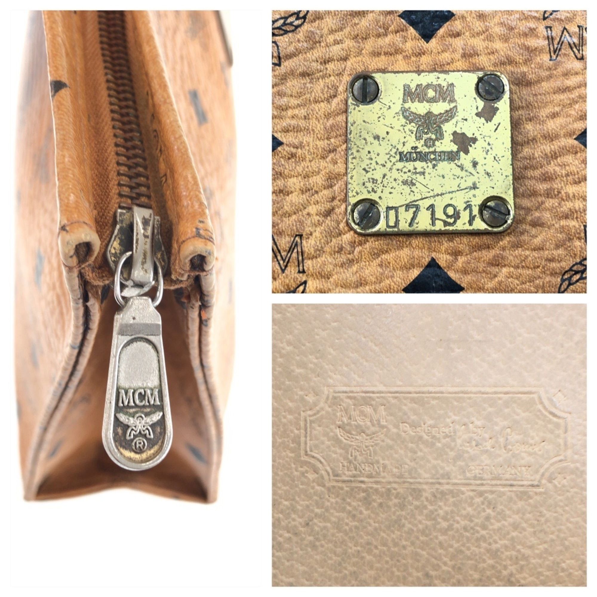 Leather Clutch Bag (Pre-Owned) - MCM - Modalova