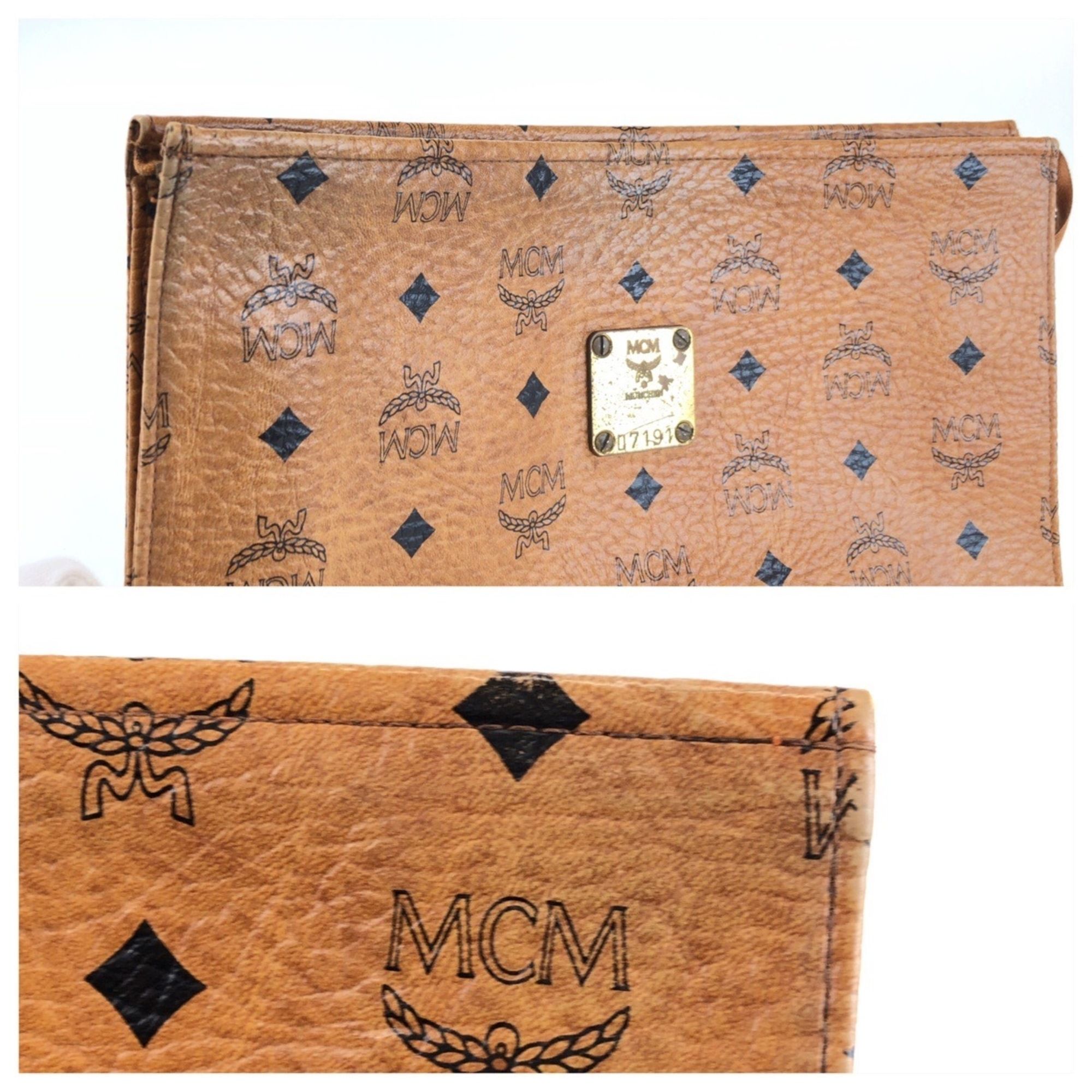 Leather Clutch Bag (Pre-Owned) - MCM - Modalova
