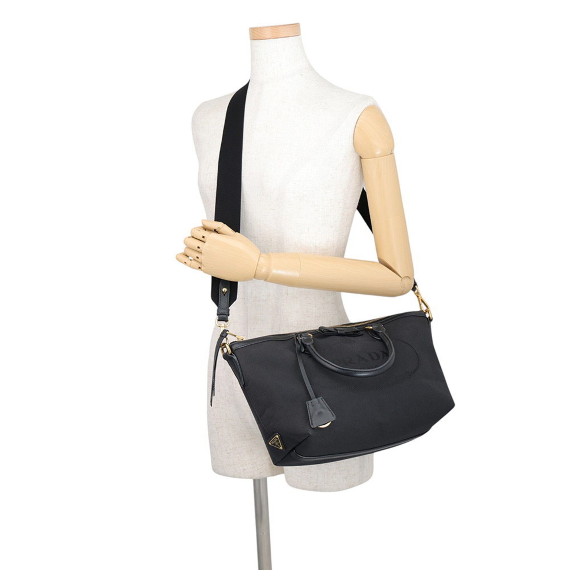 Canvas Leather Handbag (Pre-Owned) - Prada - Modalova