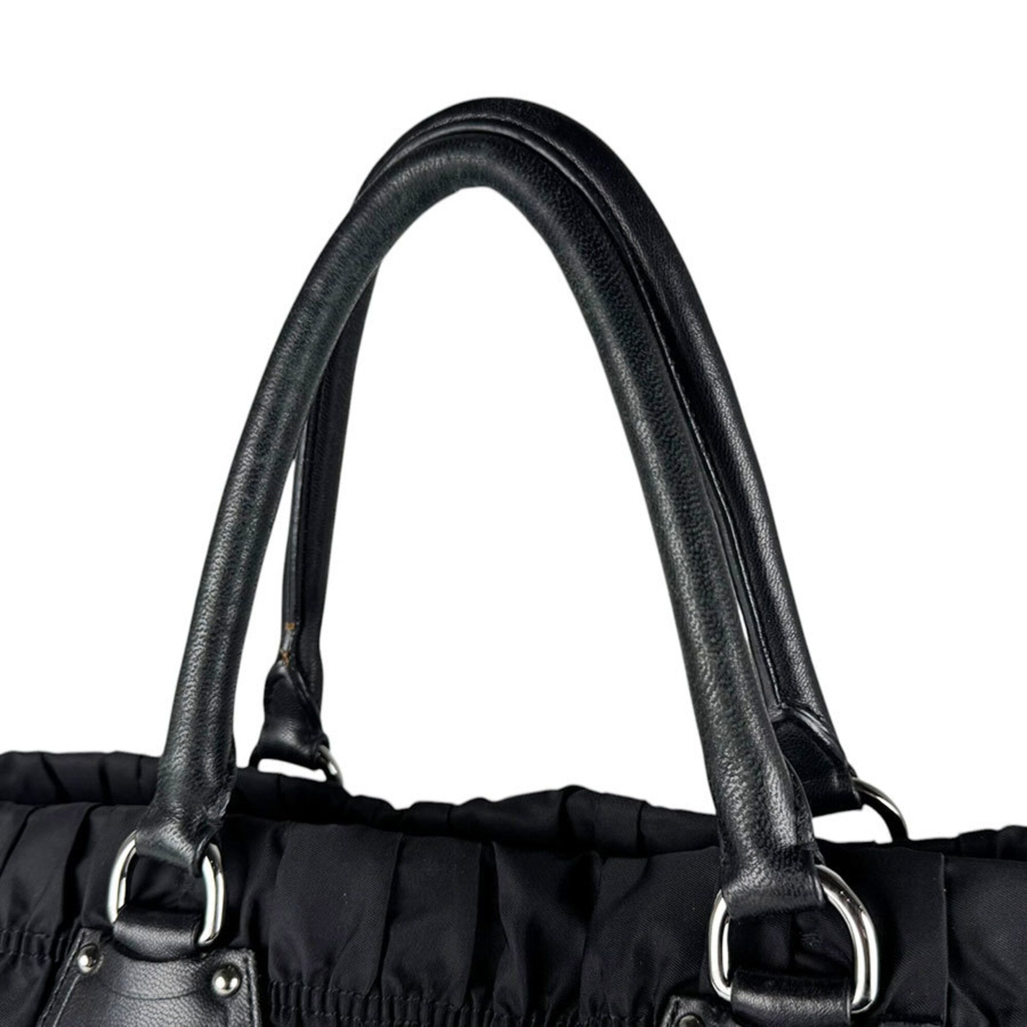 Nylon Leather Handbag (Pre-Owned) - Prada - Modalova