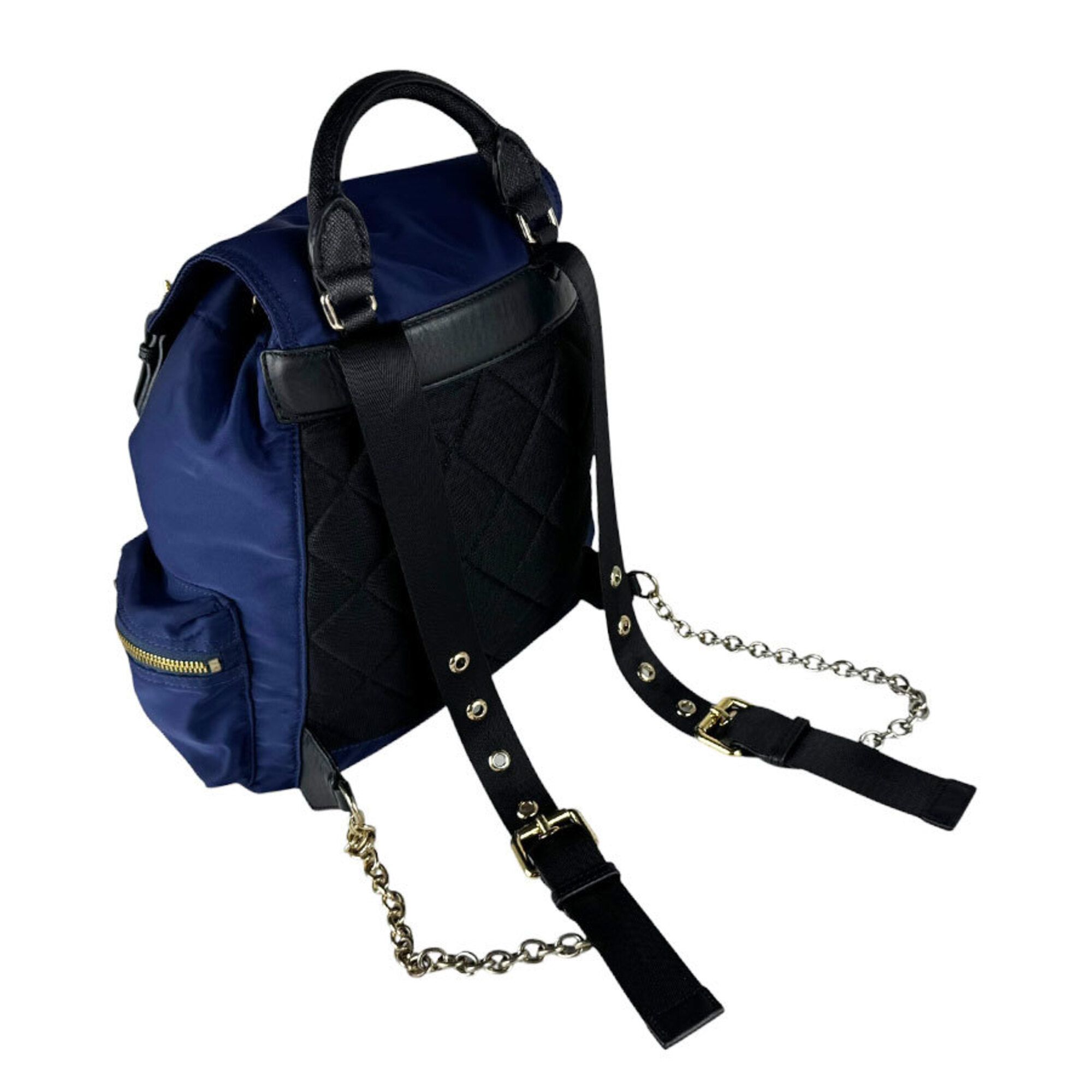 Nylon Leather Backpack (Pre-Owned) - Burberry - Modalova