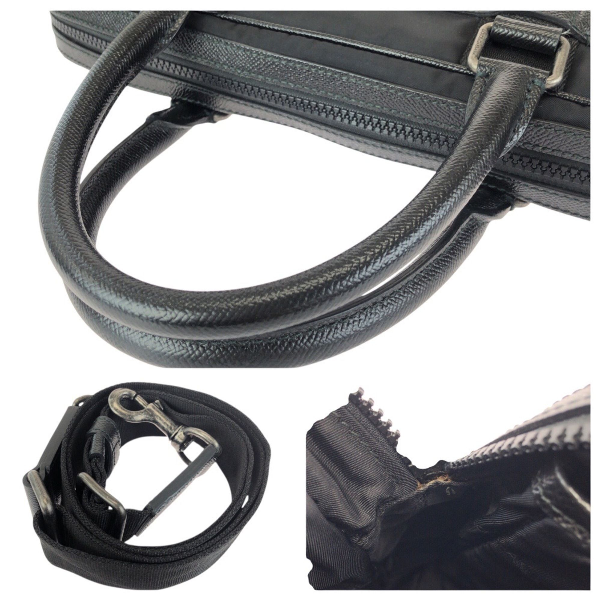 Nylon Leather Briefcase Shoulder Bag (Pre-Owned) - Dolce & Gabbana - Modalova