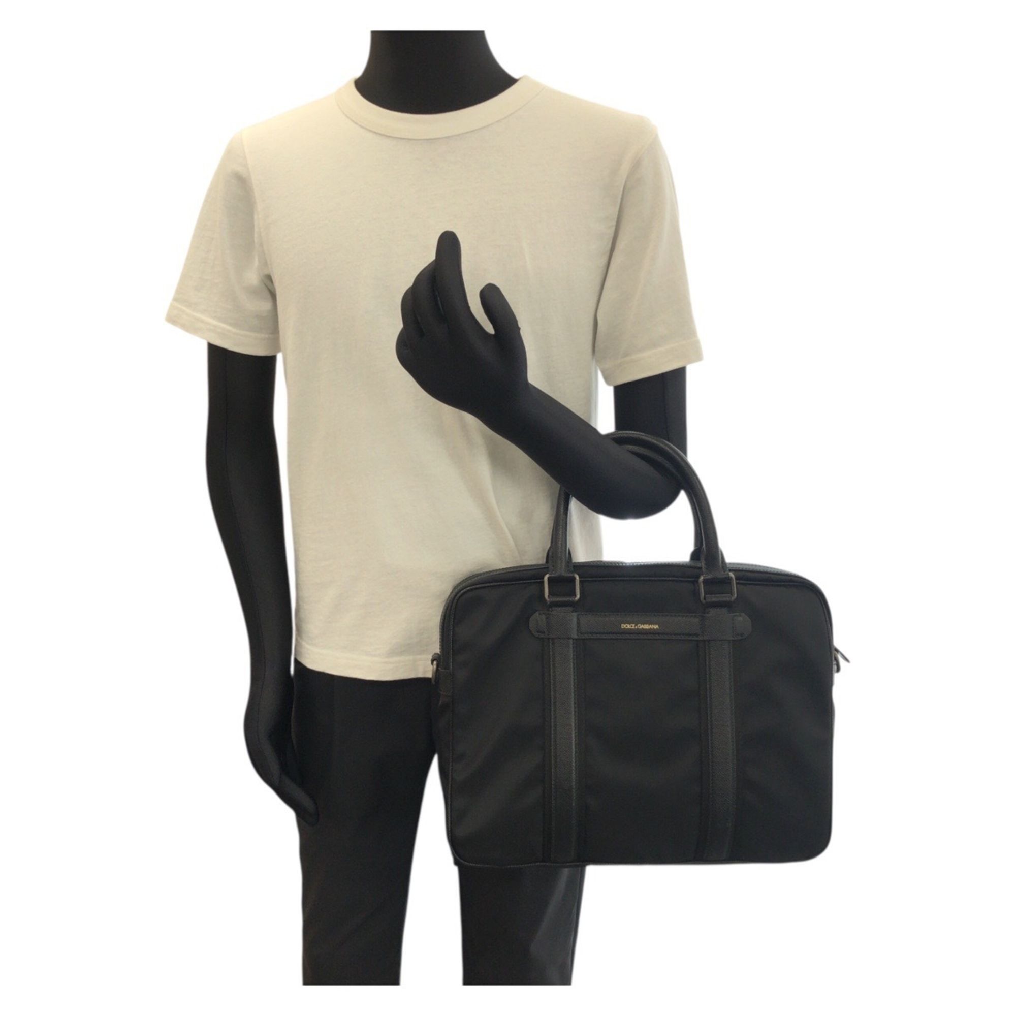 Nylon Leather Briefcase Shoulder Bag (Pre-Owned) - Dolce & Gabbana - Modalova