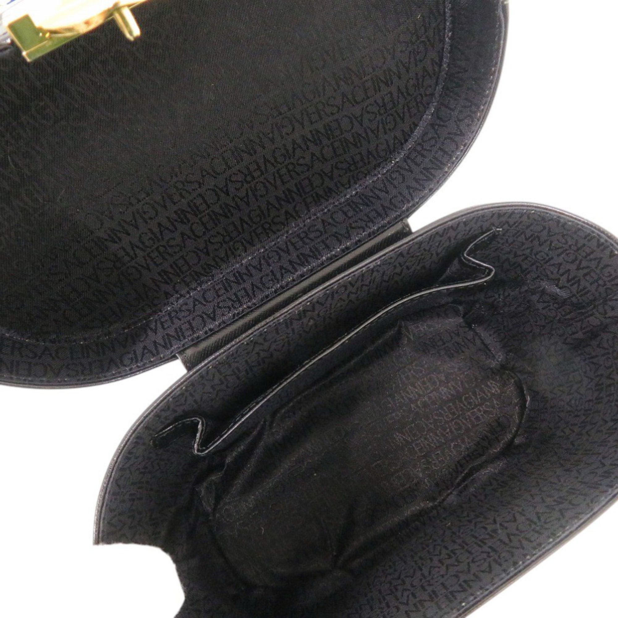 Leather Handbag Vanity Bag (Pre-Owned) - Versace - Modalova