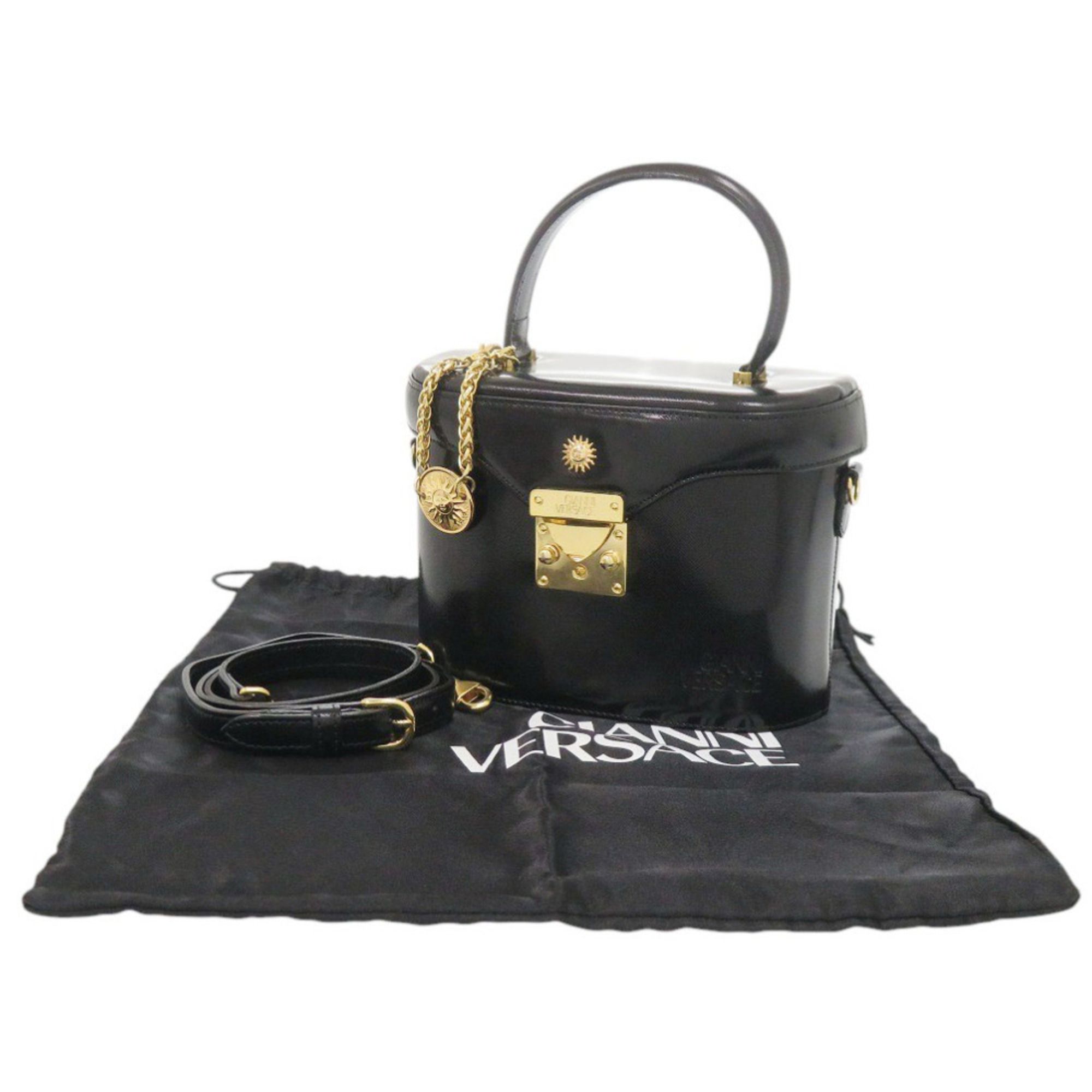Leather Handbag Vanity Bag (Pre-Owned) - Versace - Modalova