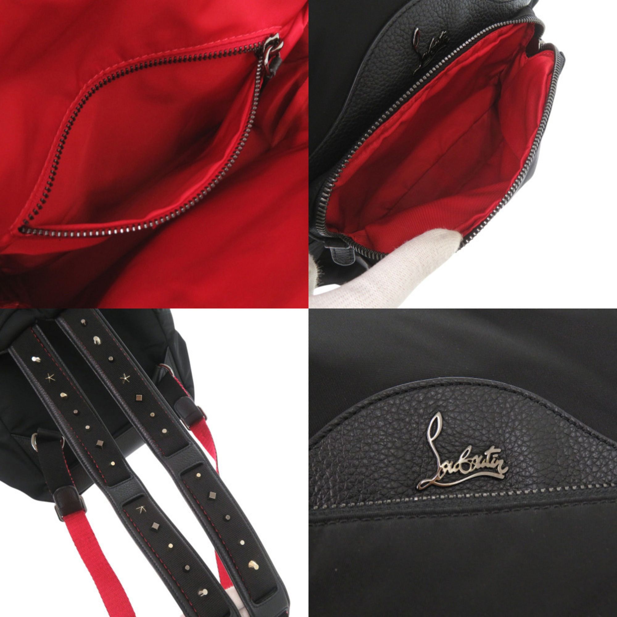 Nylon Leather Rubber Backpack (Pre-Owned) - Christian Louboutin - Modalova