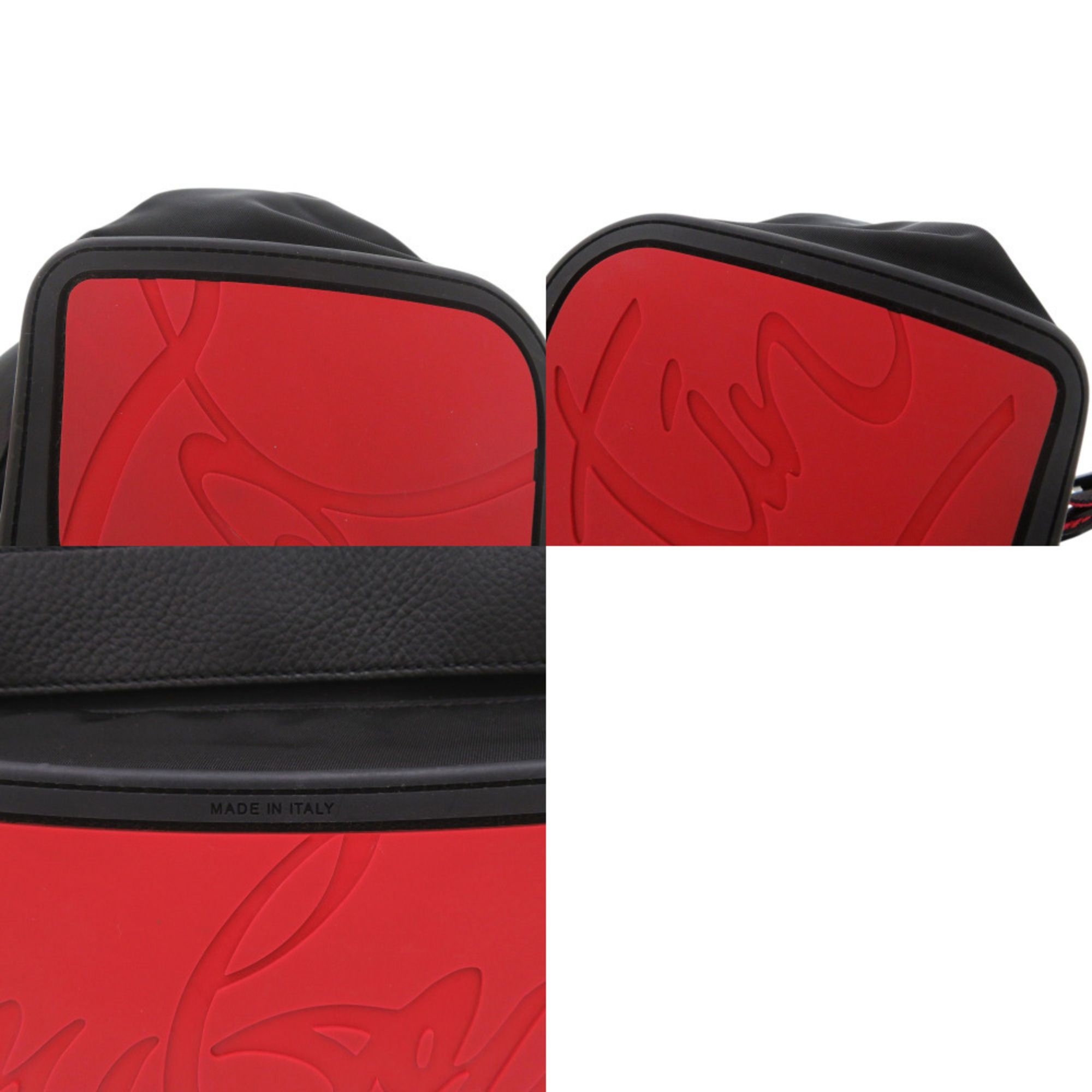 Nylon Leather Rubber Backpack (Pre-Owned) - Christian Louboutin - Modalova