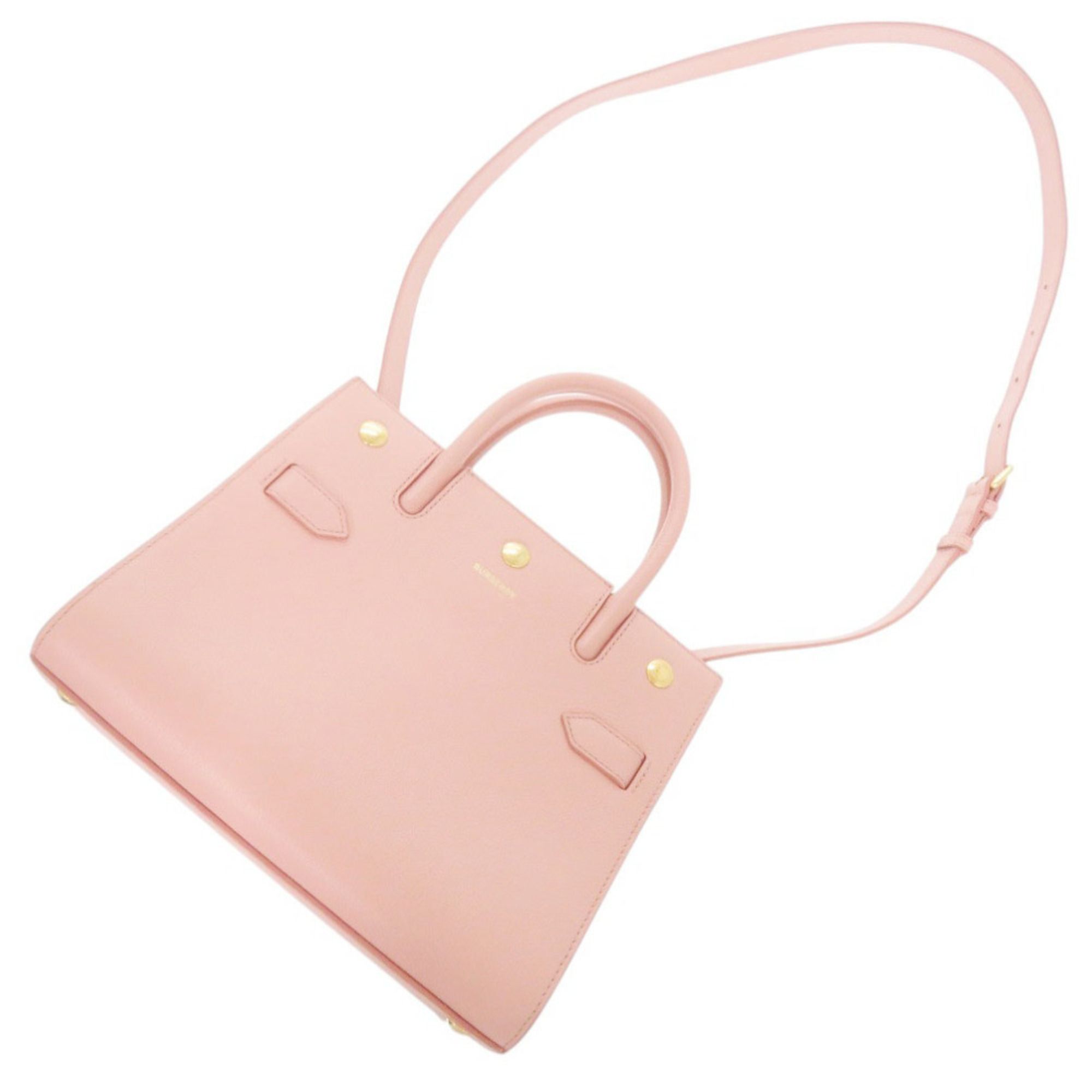 Leather Handbag (Pre-Owned) - Burberry - Modalova