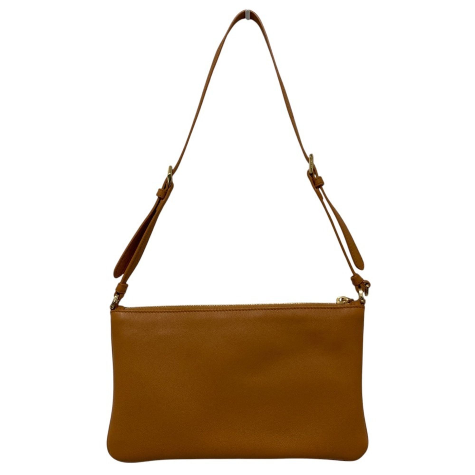 Leather Handbag Pouch Shoulder Bag (Pre-Owned) - Prada - Modalova