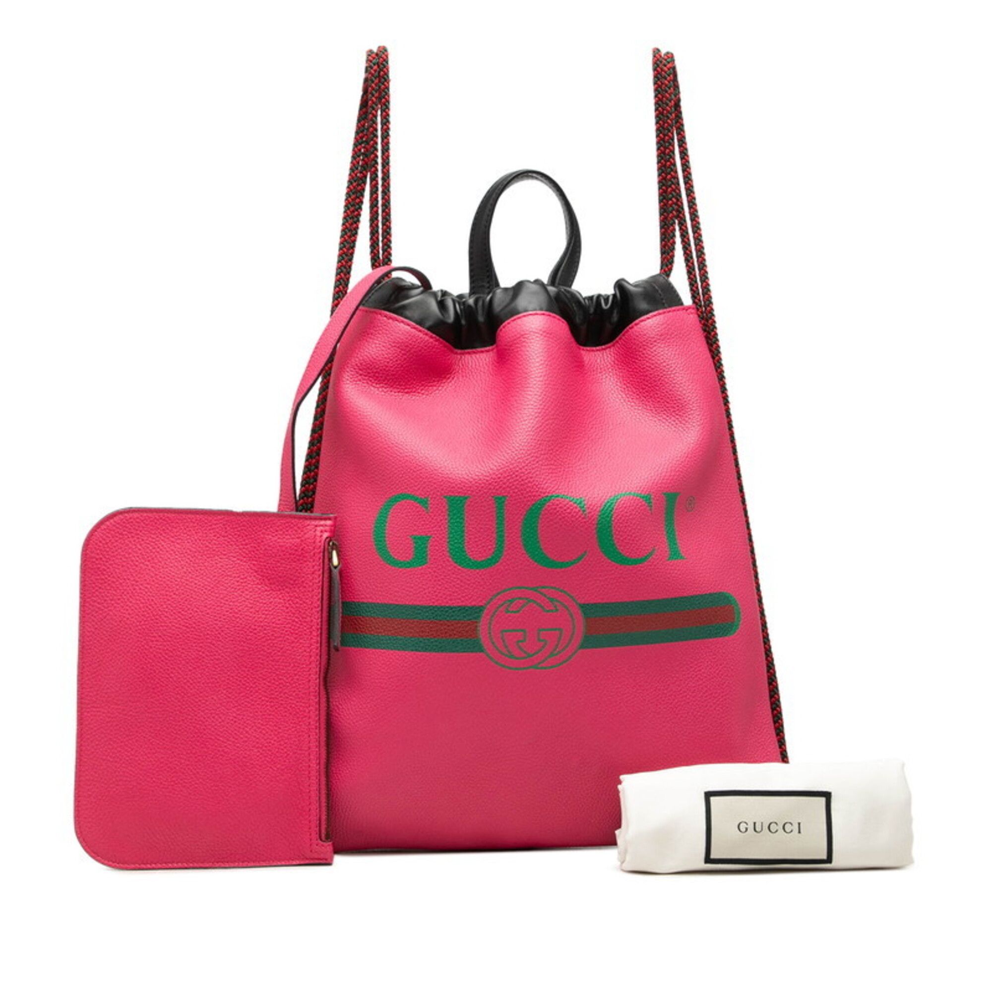Leather Backpack Pouch (Pre-Owned) - Gucci - Modalova