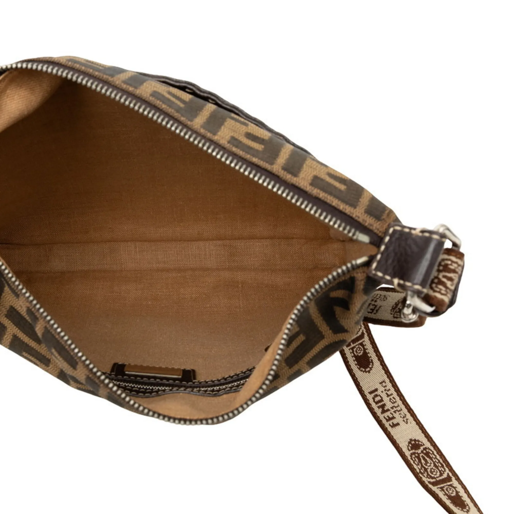 Leather Canvas Shoulder Bag (Pre-Owned) - Fendi - Modalova