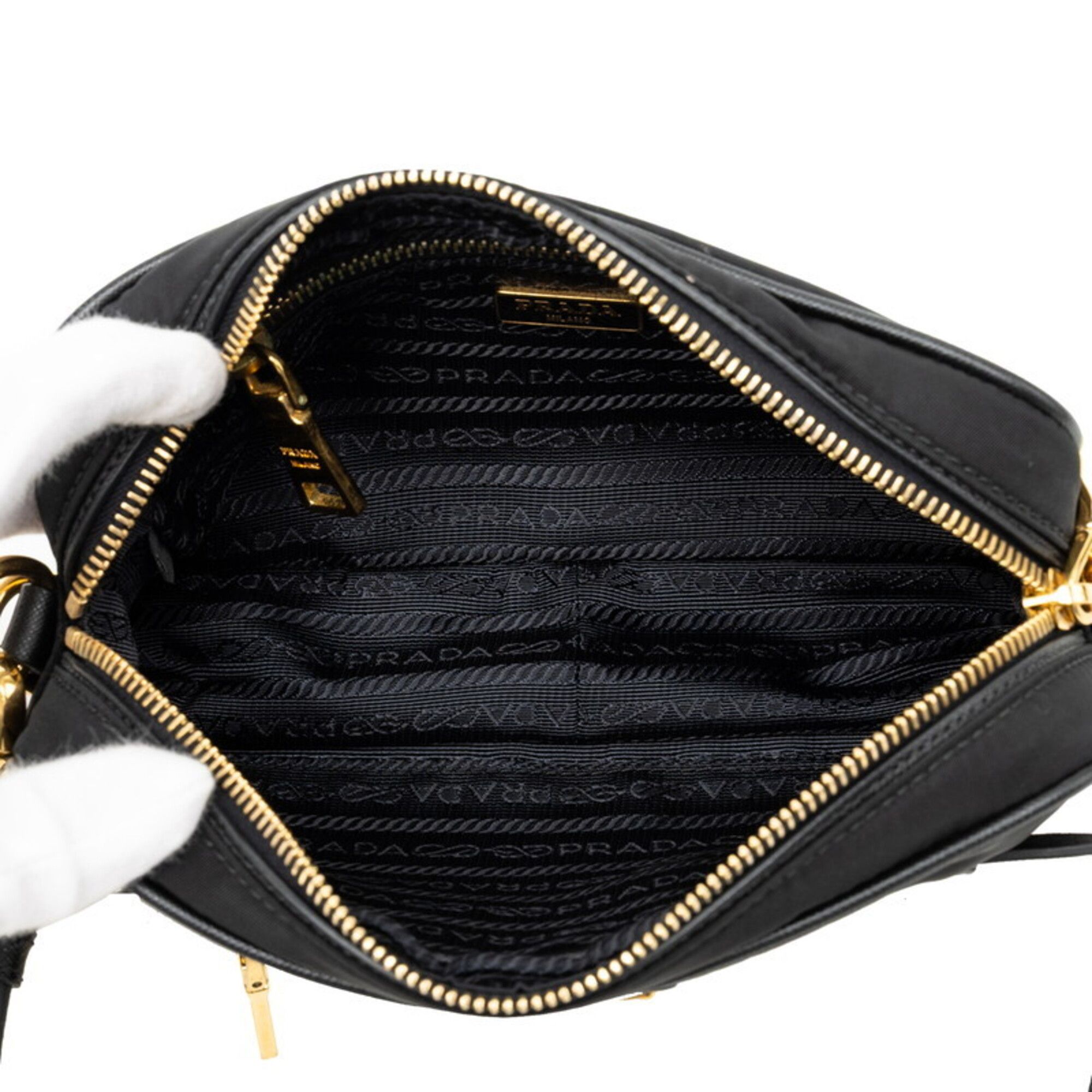 Nylon Leather Shoulder Bag (Pre-Owned) - Prada - Modalova