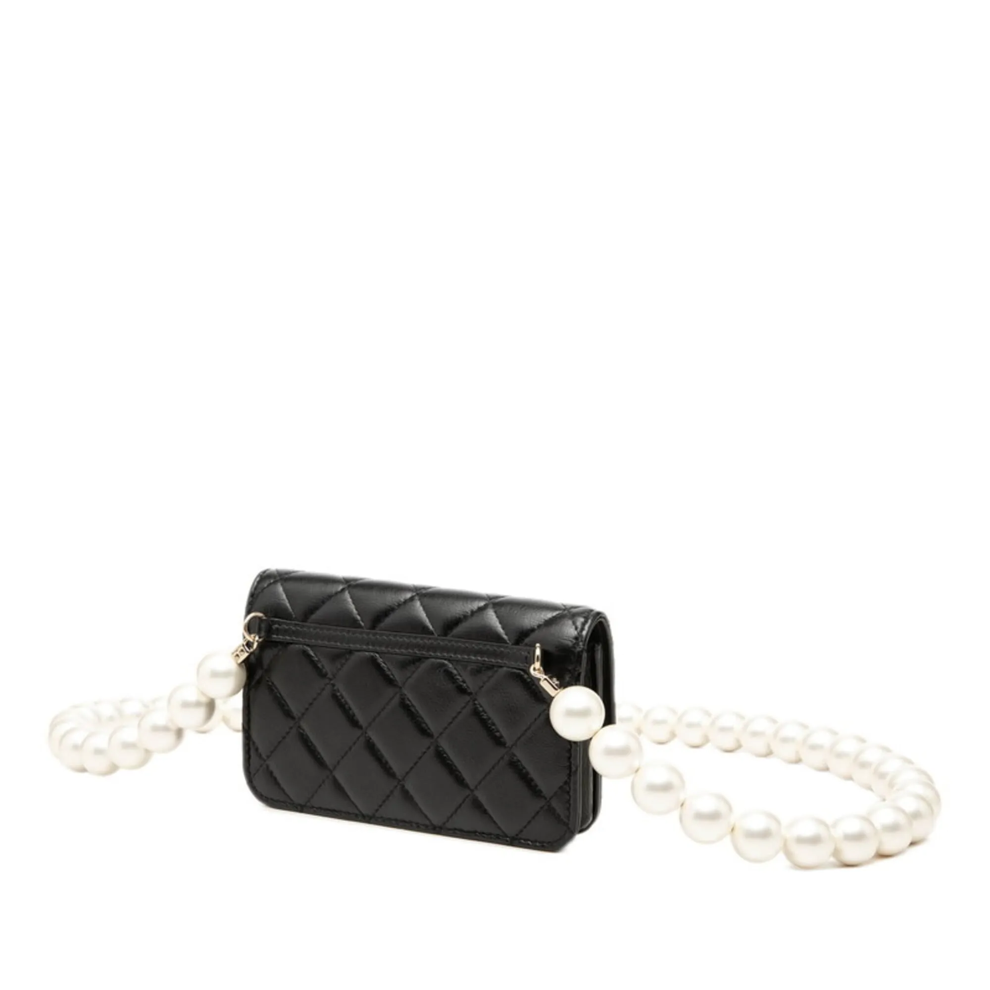 Leather Artificial Pearl Shoulder Bag (Pre-Owned) - Chanel - Modalova