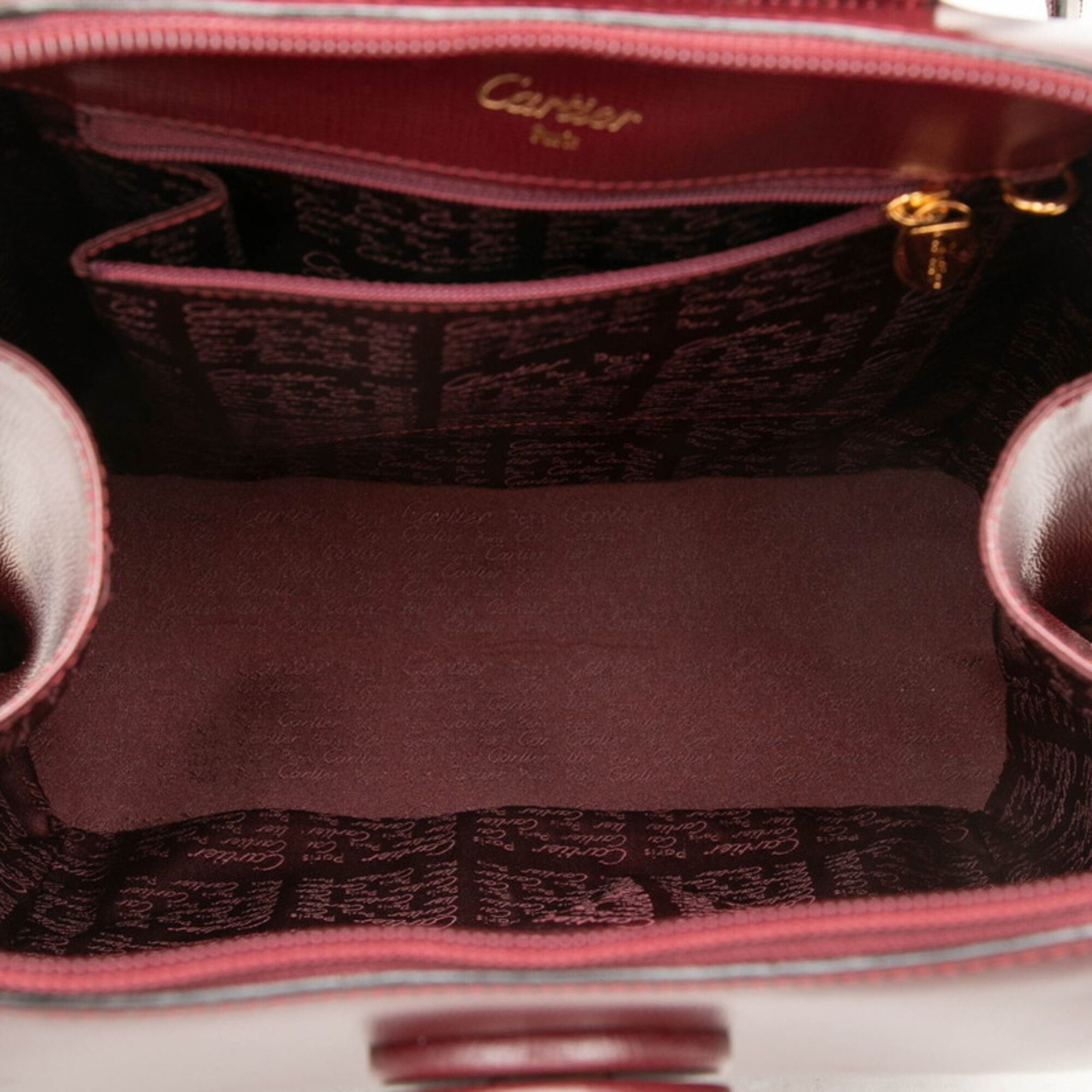 Leather Backpack (Pre-Owned) - Cartier - Modalova