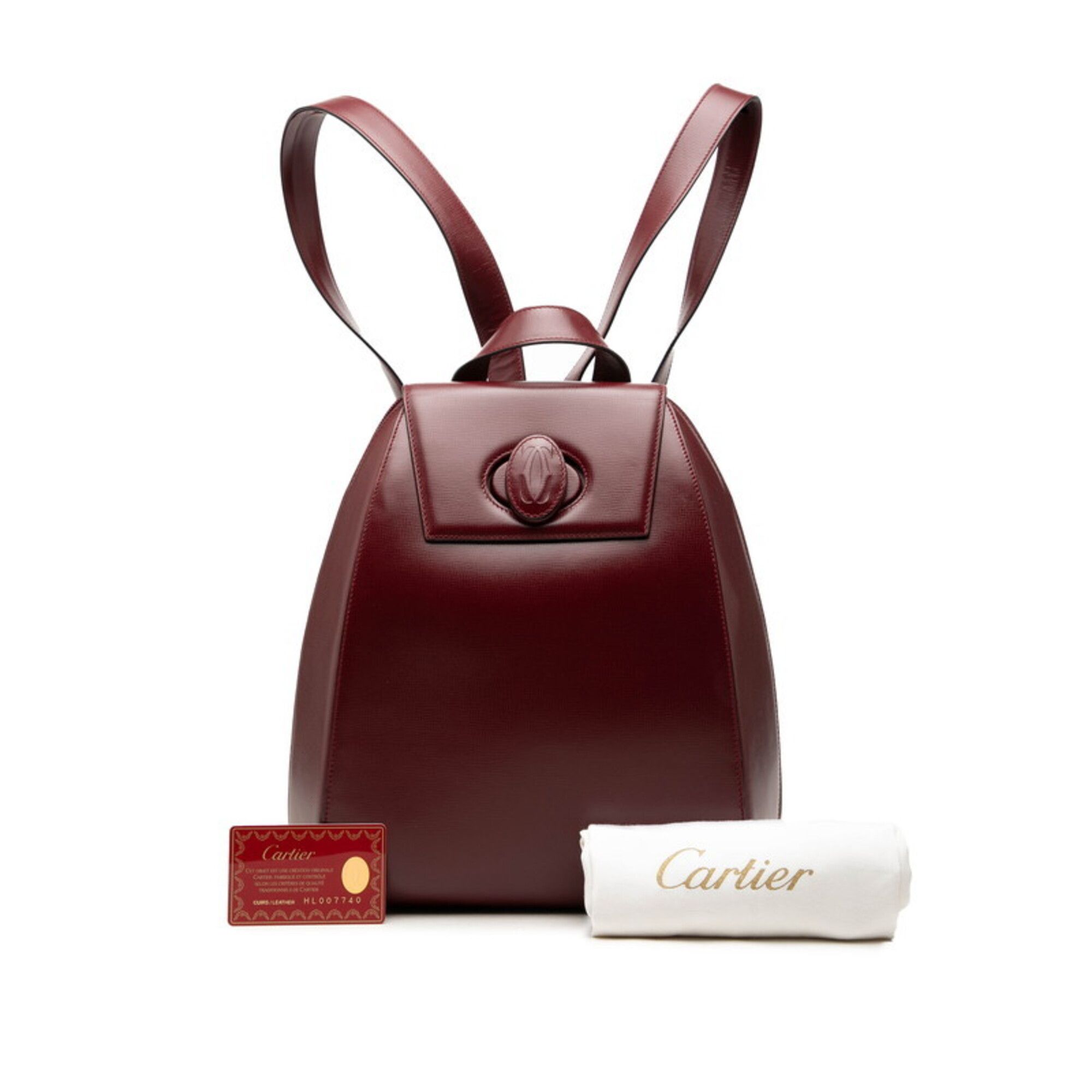 Leather Backpack (Pre-Owned) - Cartier - Modalova