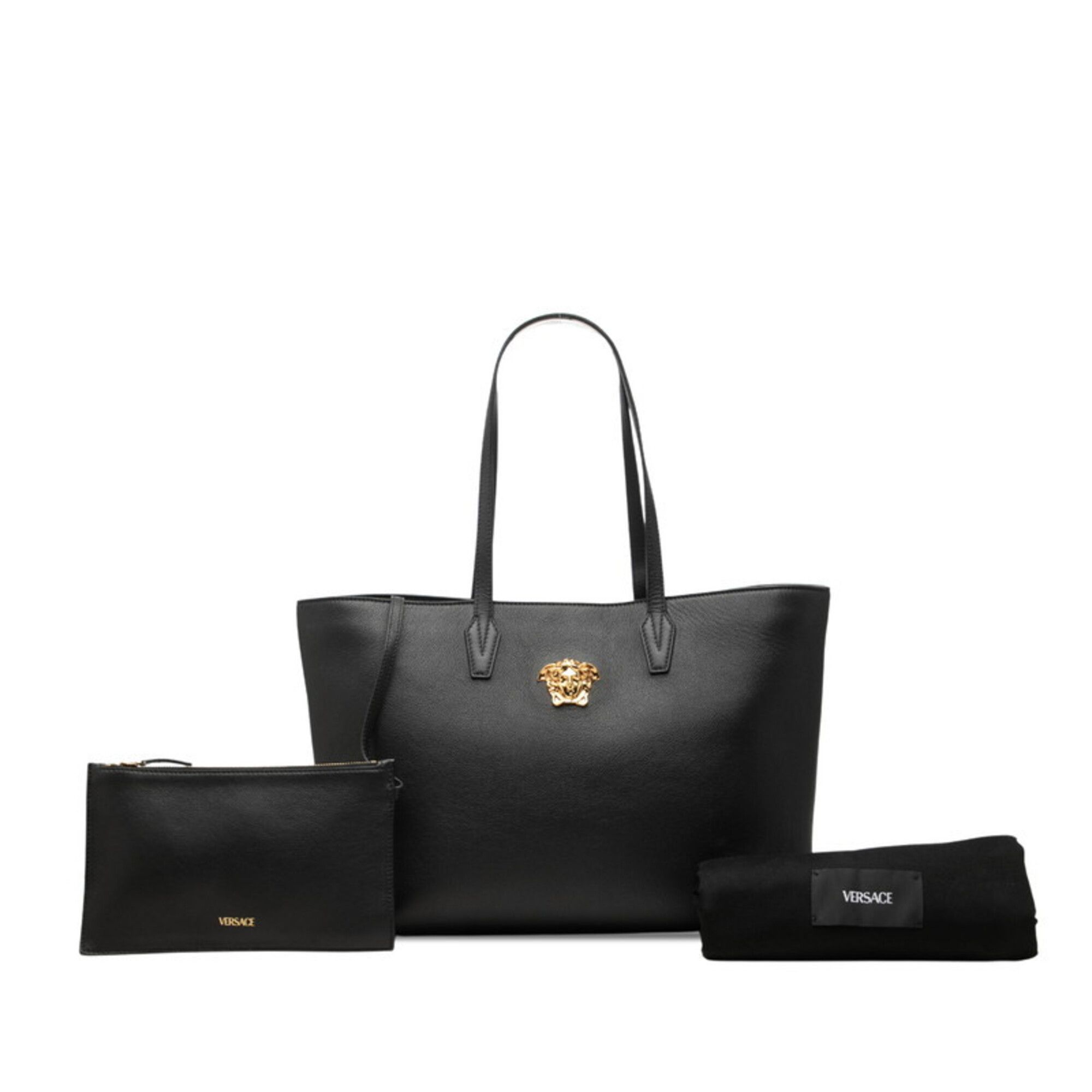 Leather Tote Bag (Pre-Owned) - Versace - Modalova