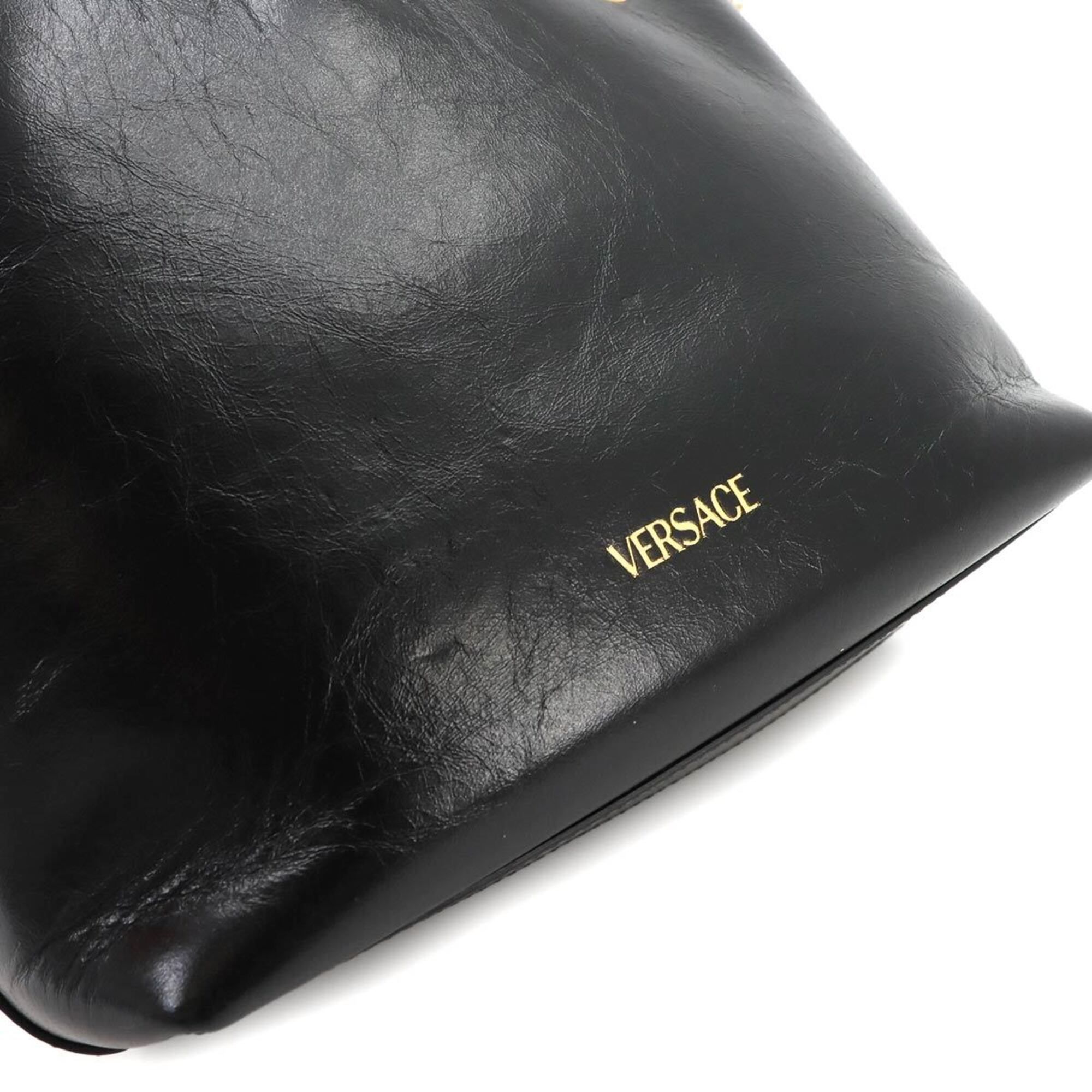 Leather Handbag Shoulder Bag (Pre-Owned) - Versace - Modalova