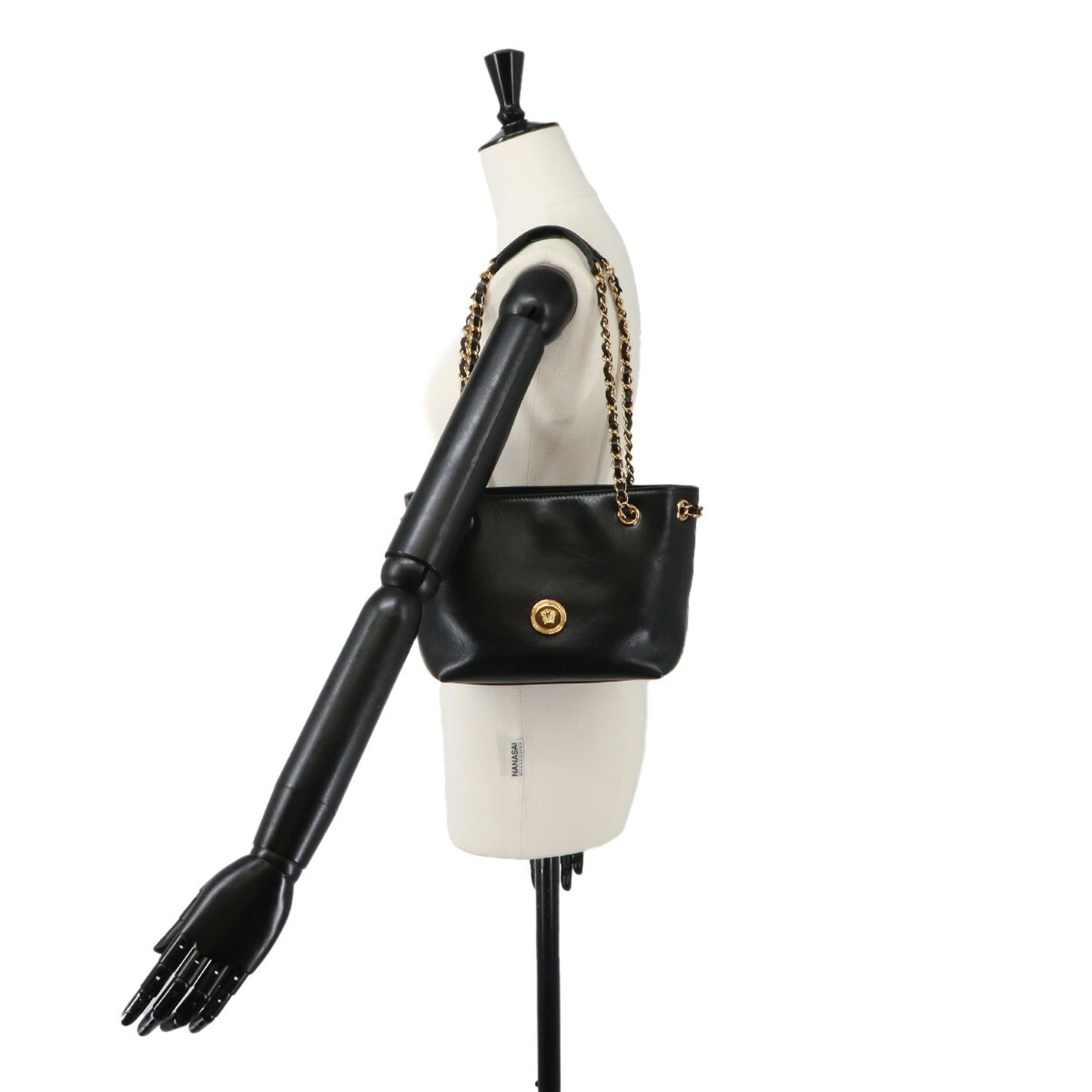 Leather Handbag Shoulder Bag (Pre-Owned) - Versace - Modalova