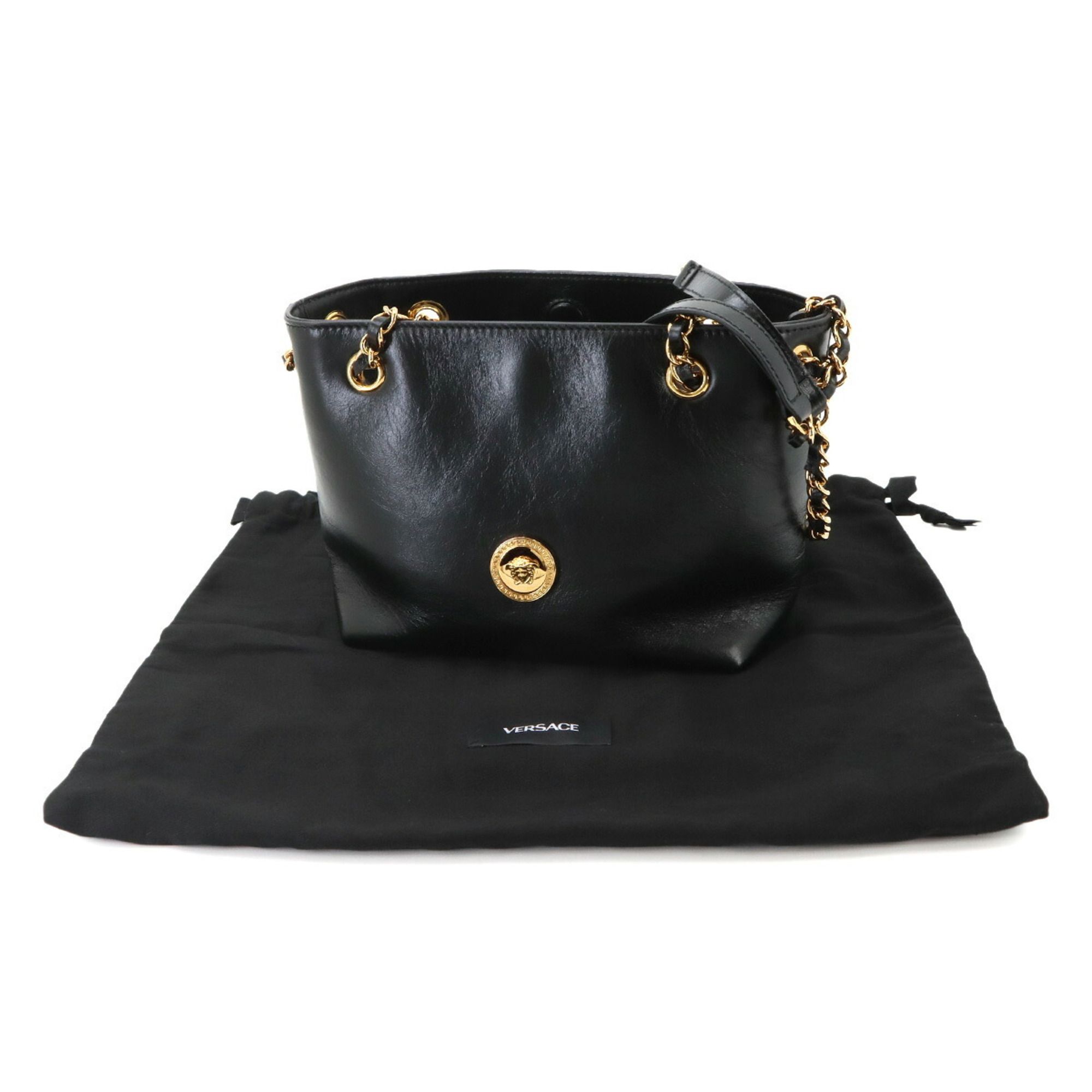 Leather Handbag Shoulder Bag (Pre-Owned) - Versace - Modalova