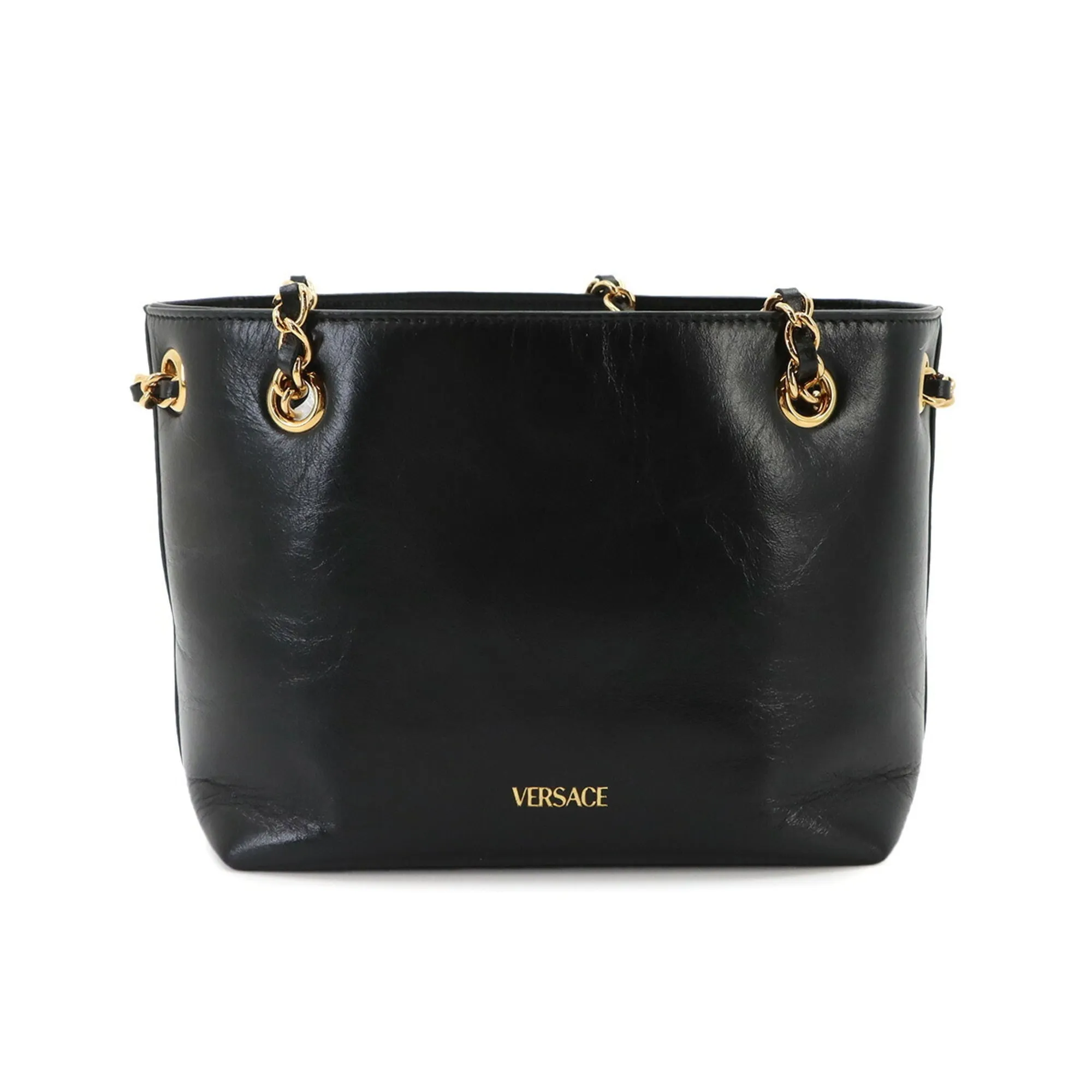 Leather Handbag Shoulder Bag (Pre-Owned) - Versace - Modalova