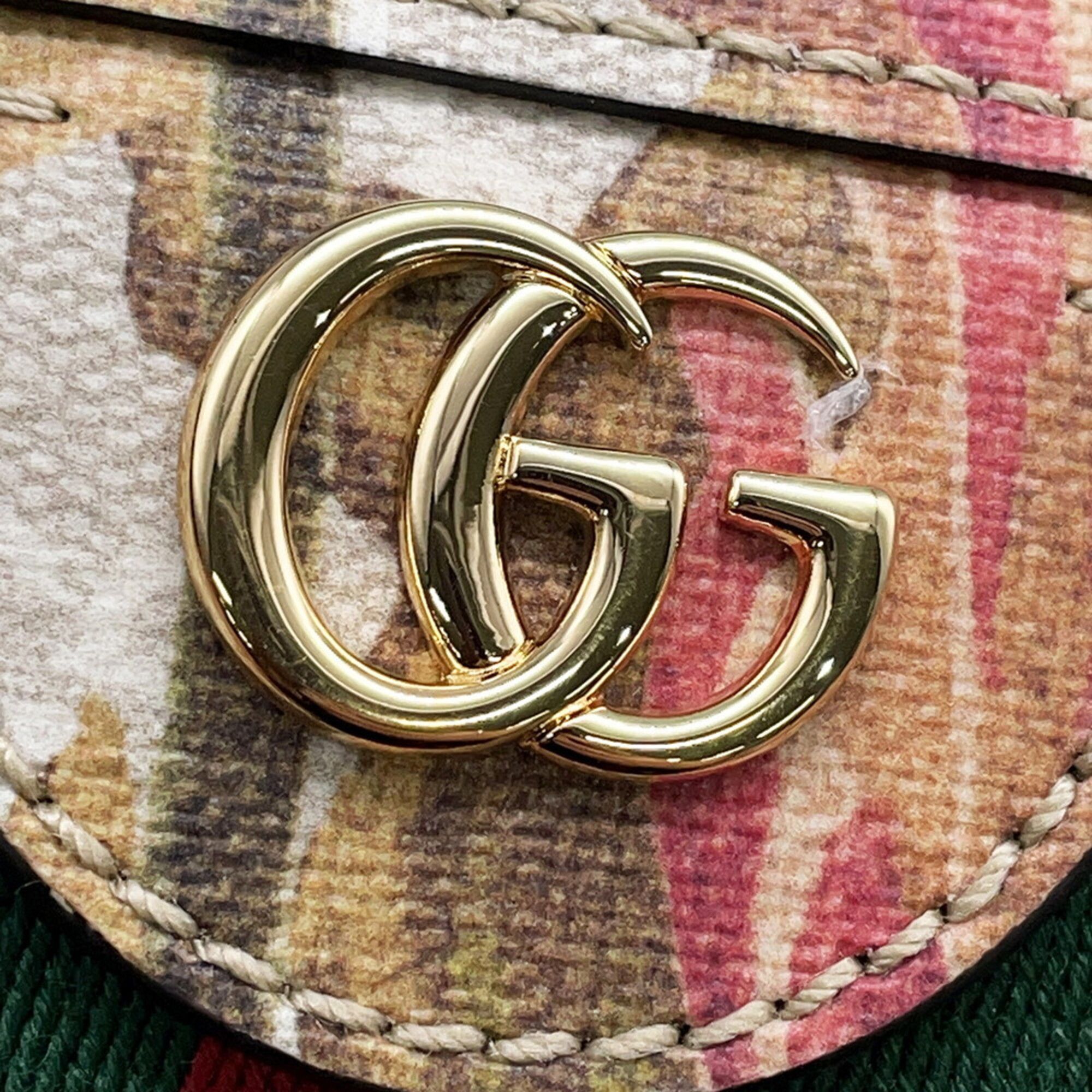 Flora - Canvas Pvc Handbag Shoulder Bag (Pre-Owned) - Gucci - Modalova