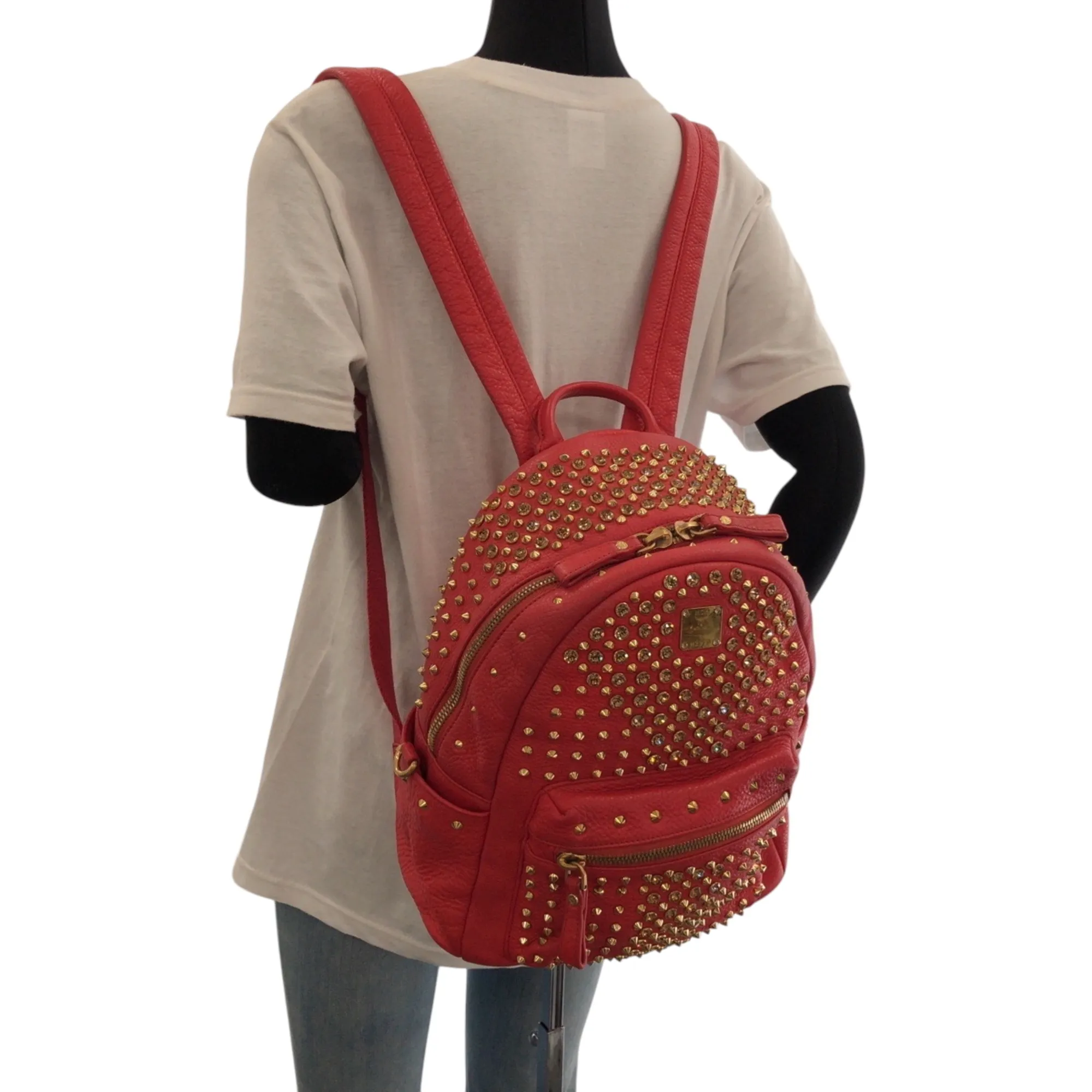 Leather Backpack (Pre-Owned) - MCM - Modalova
