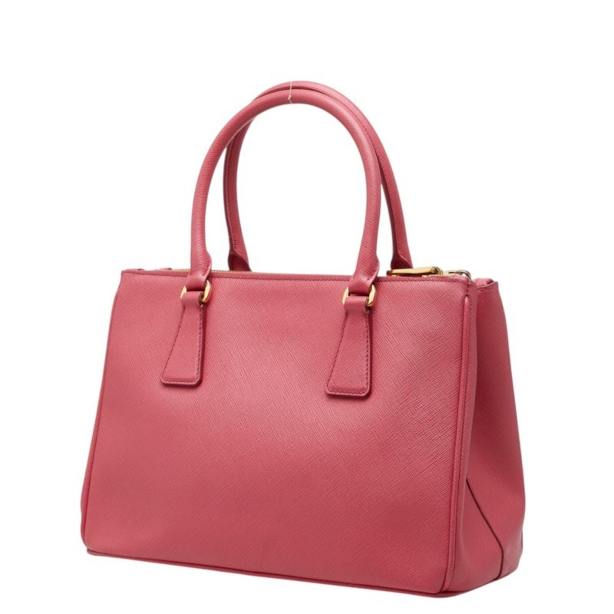 Saffiano Triangle Leather Handbag Shoulder Bag (Pre-Owned) - Prada - Modalova