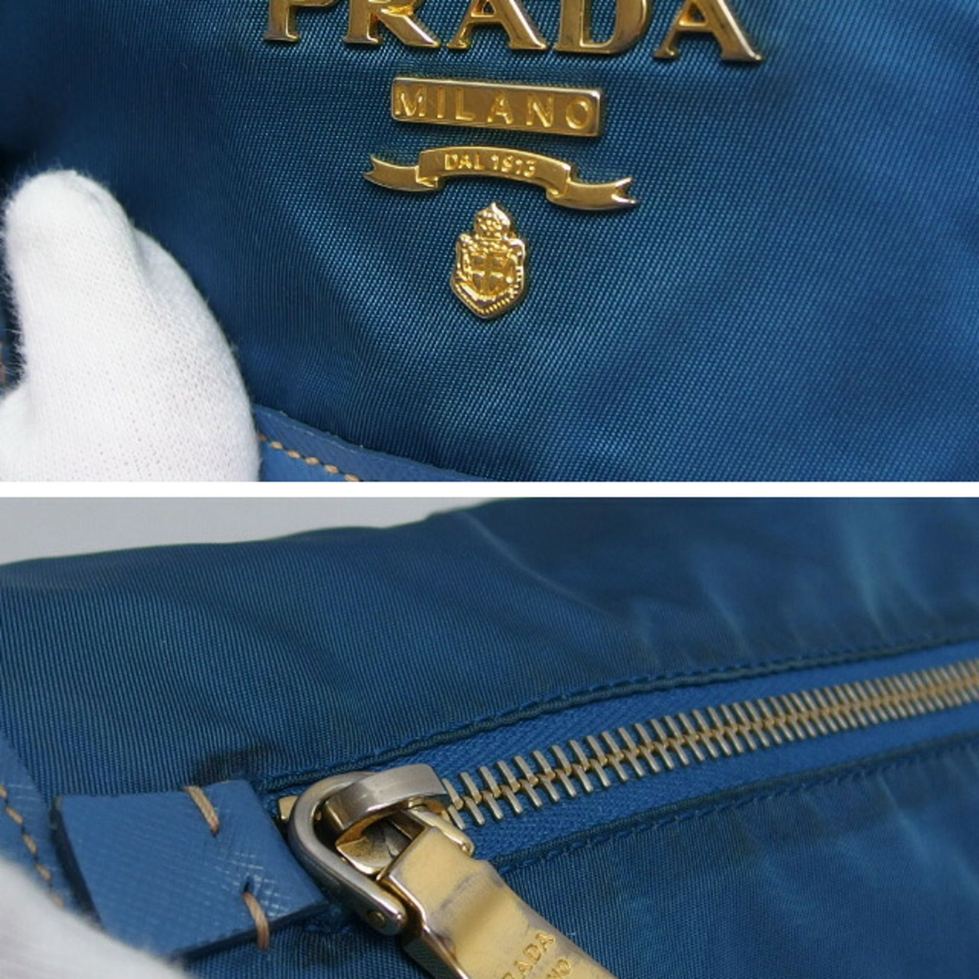 Saffiano Nylon Leather Shoulder Bag (Pre-Owned) - Prada - Modalova