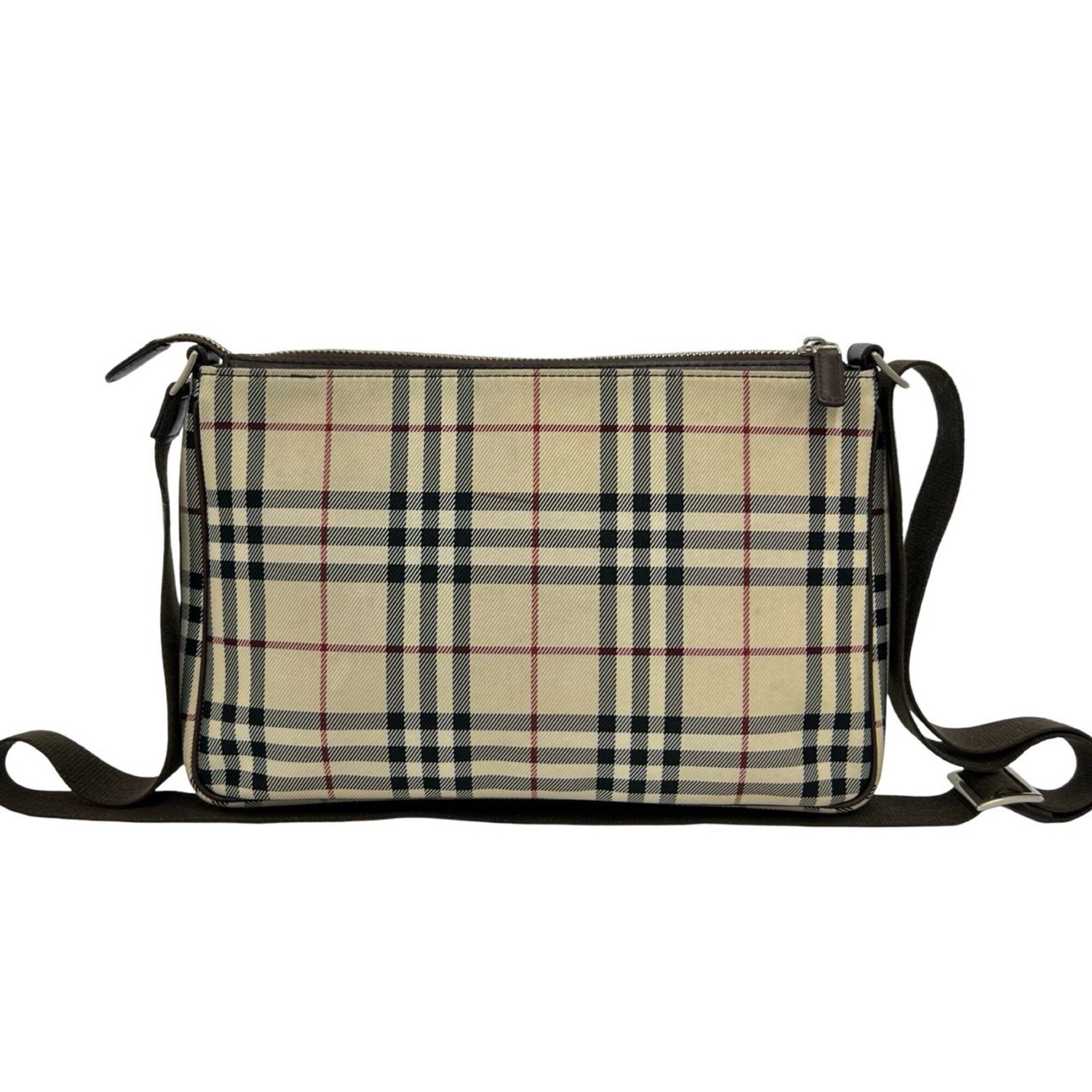 Canvas Leather Shoulder Bag (Pre-Owned) - Burberry - Modalova