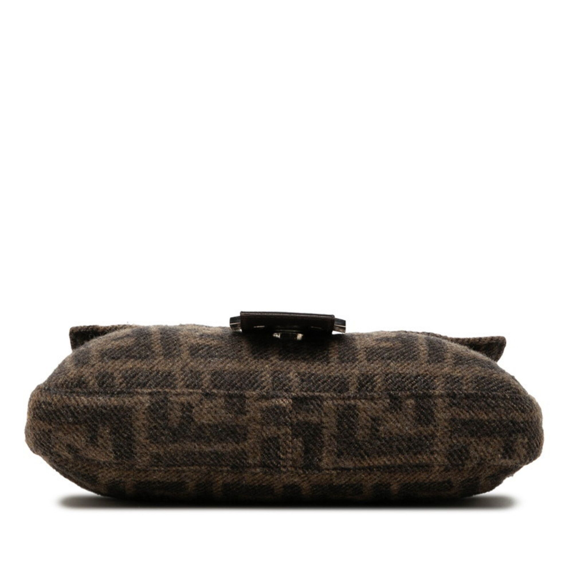 Wool Leather Handbag Shoulder Bag (Pre-Owned) - Fendi - Modalova