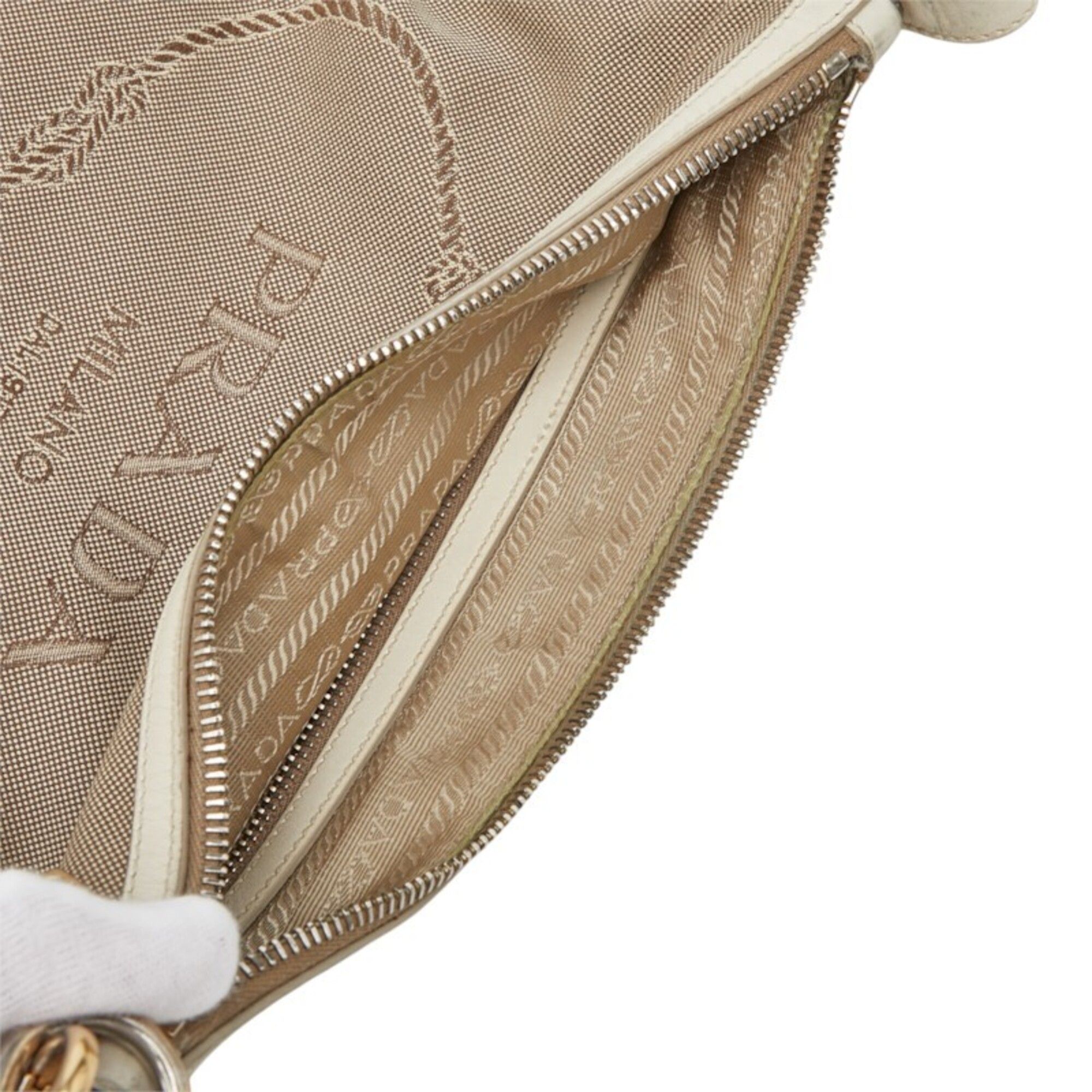Canvas Leather Shoulder Bag (Pre-Owned) - Prada - Modalova