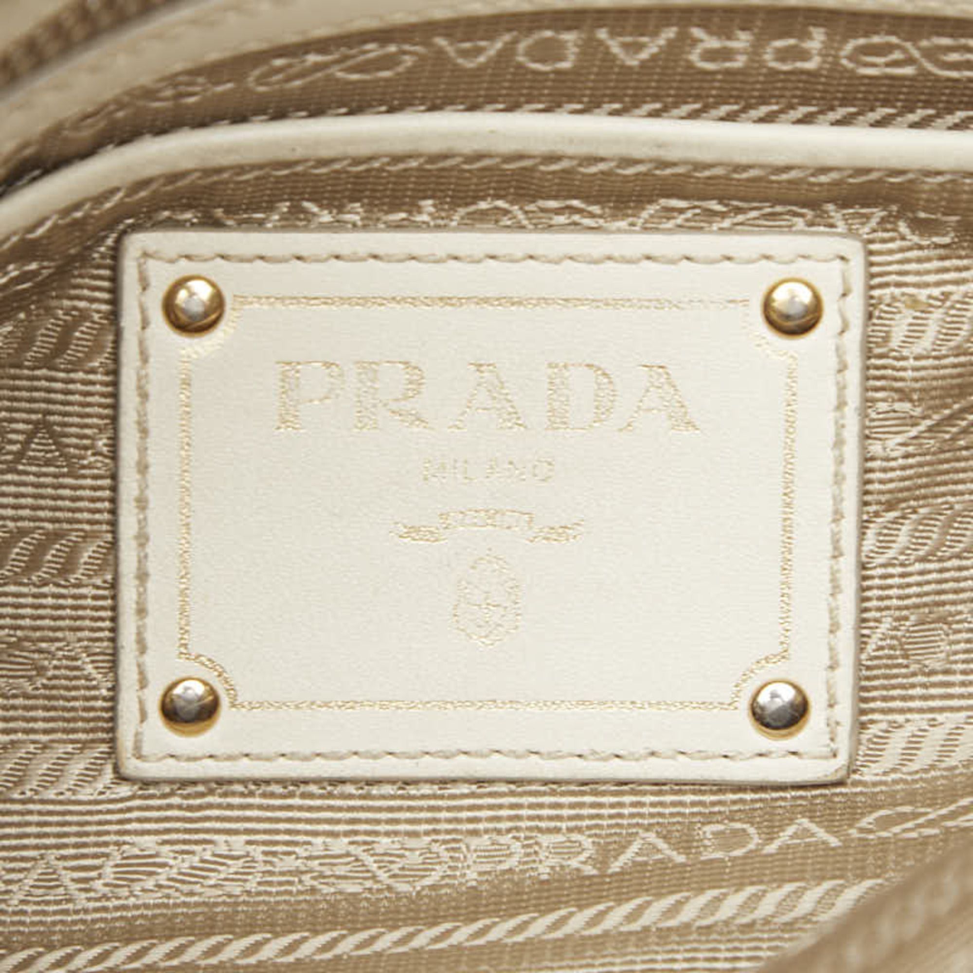Canvas Leather Shoulder Bag (Pre-Owned) - Prada - Modalova