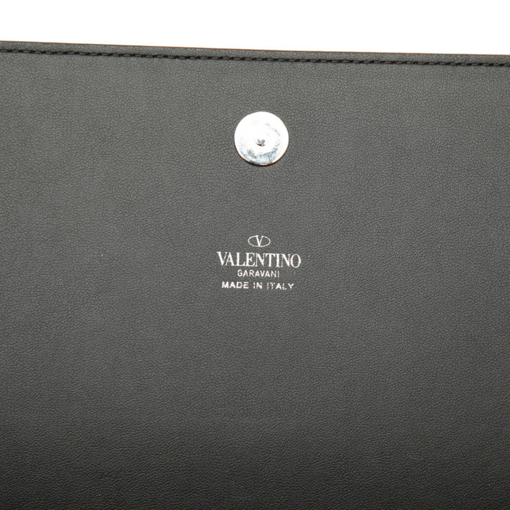 Leather Clutch Bag (Pre-Owned) - Valentino - Modalova