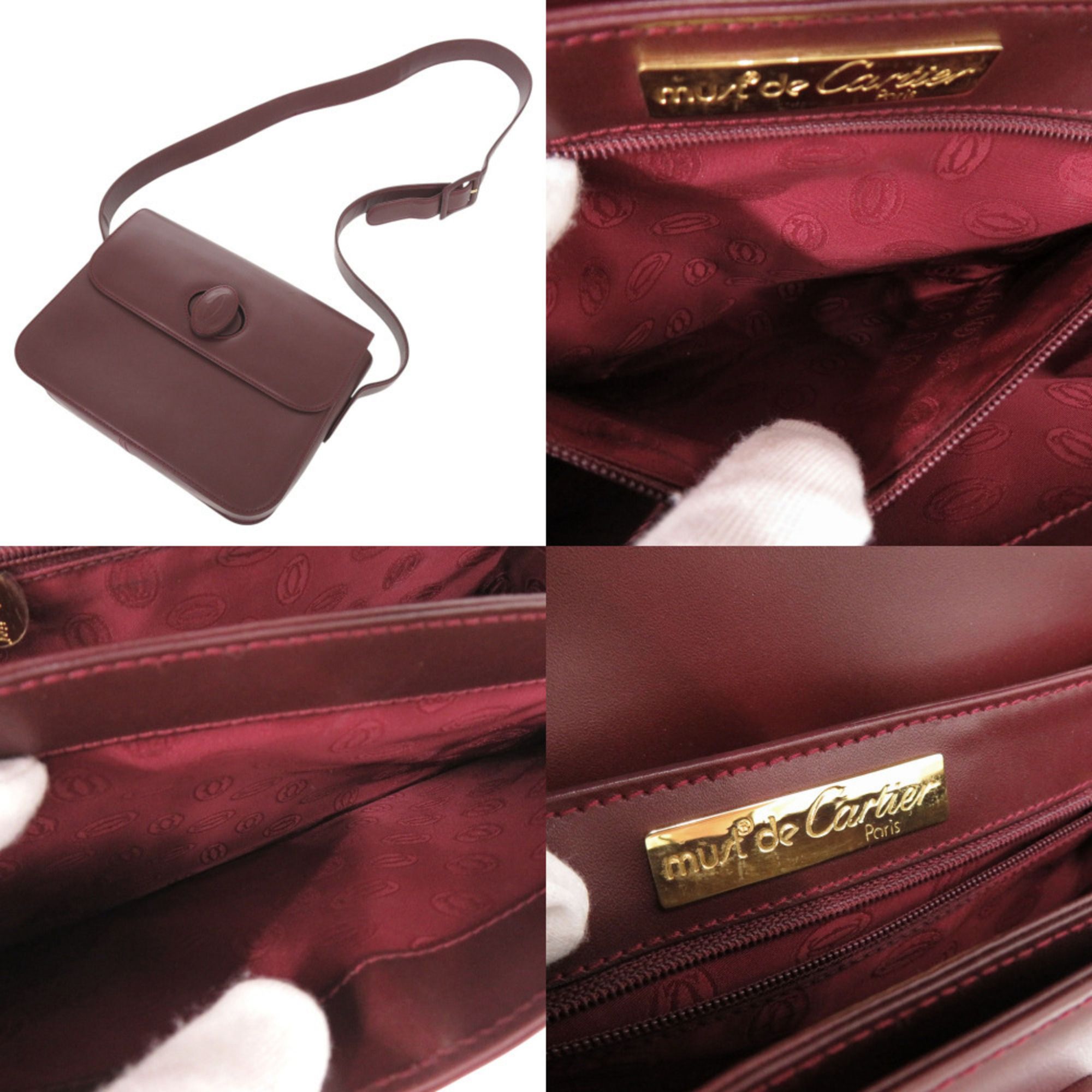 Leather Shoulder Bag (Pre-Owned) - Cartier - Modalova