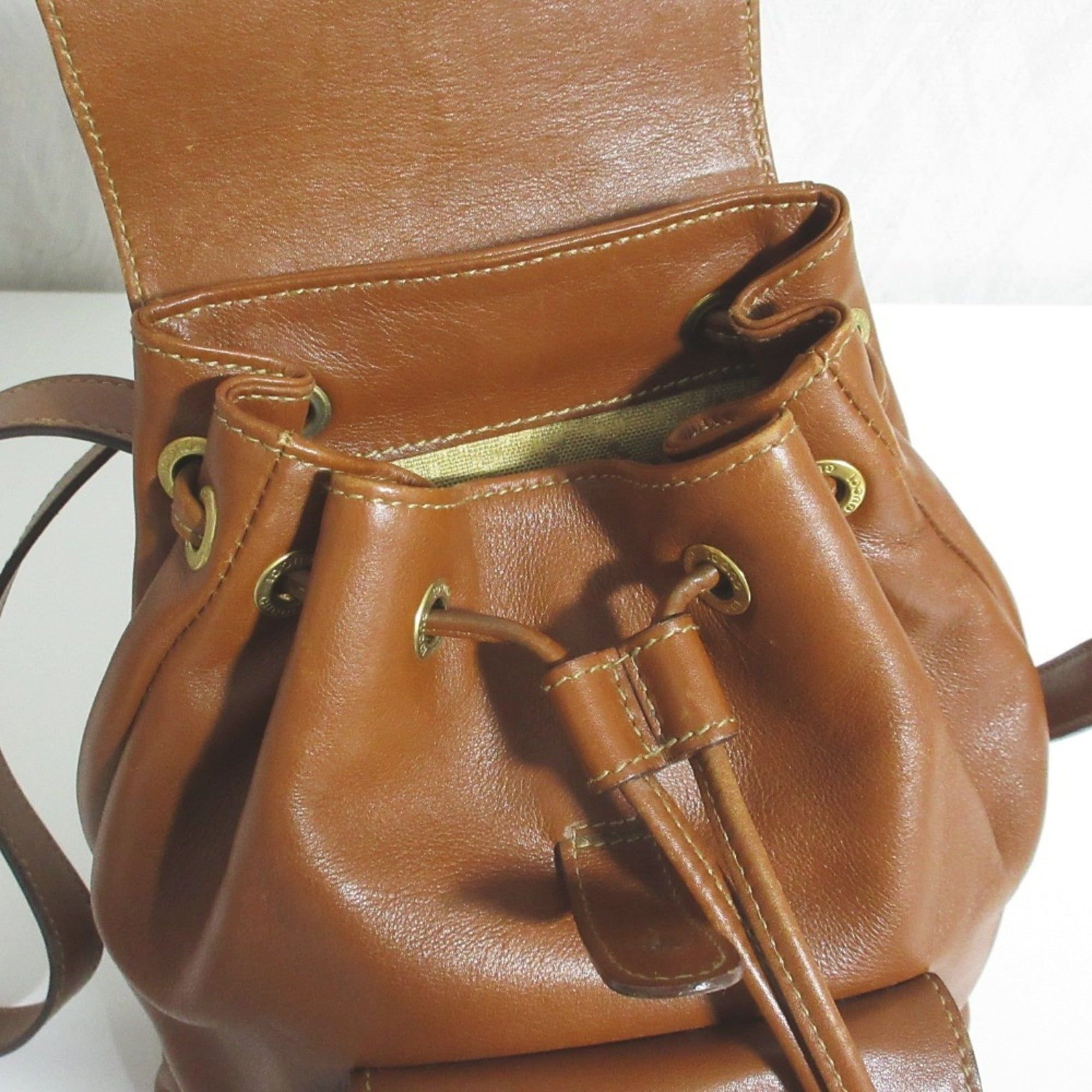 Gucci Brown Backpack (Pre-Owned) - Gucci - Modalova