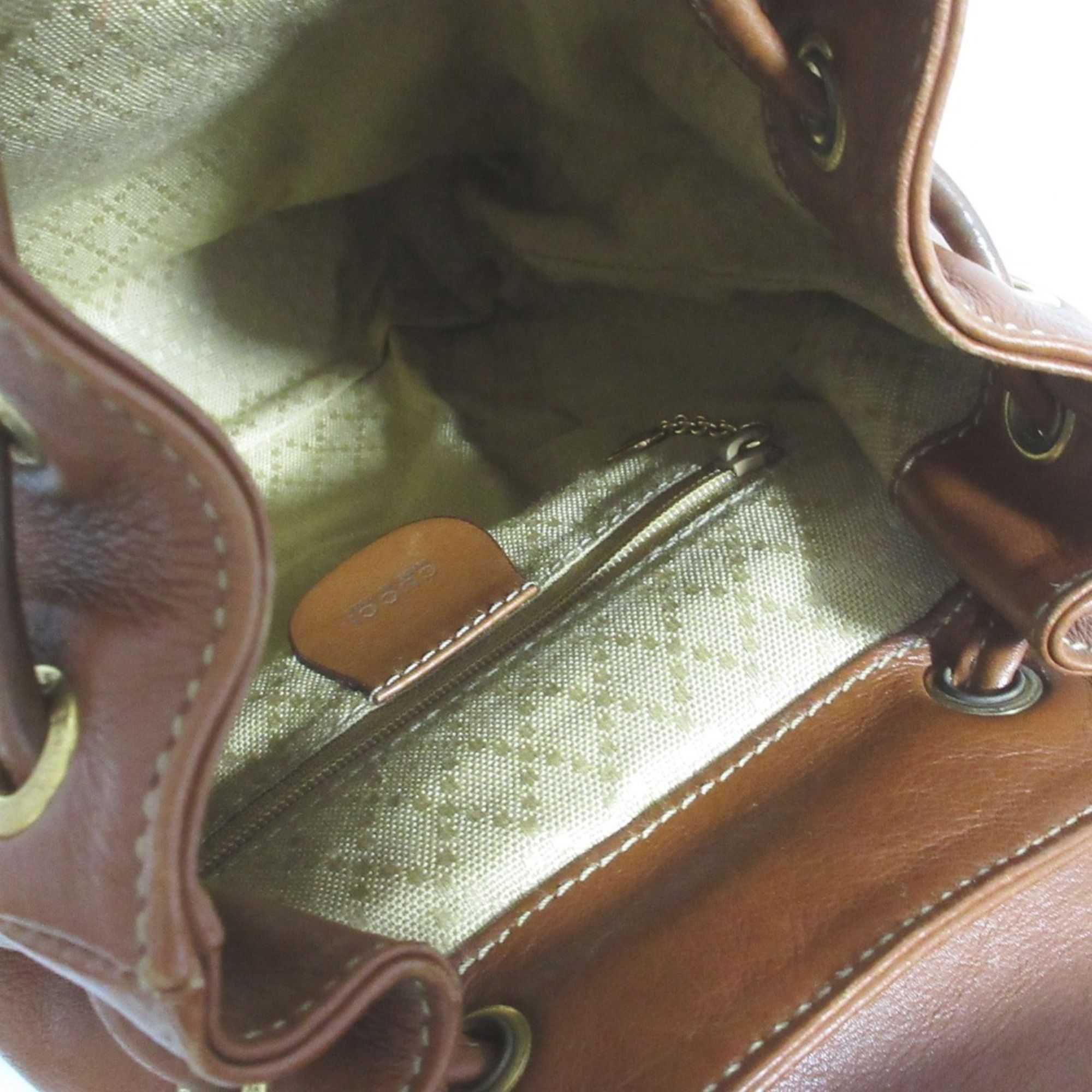 Gucci Brown Backpack (Pre-Owned) - Gucci - Modalova