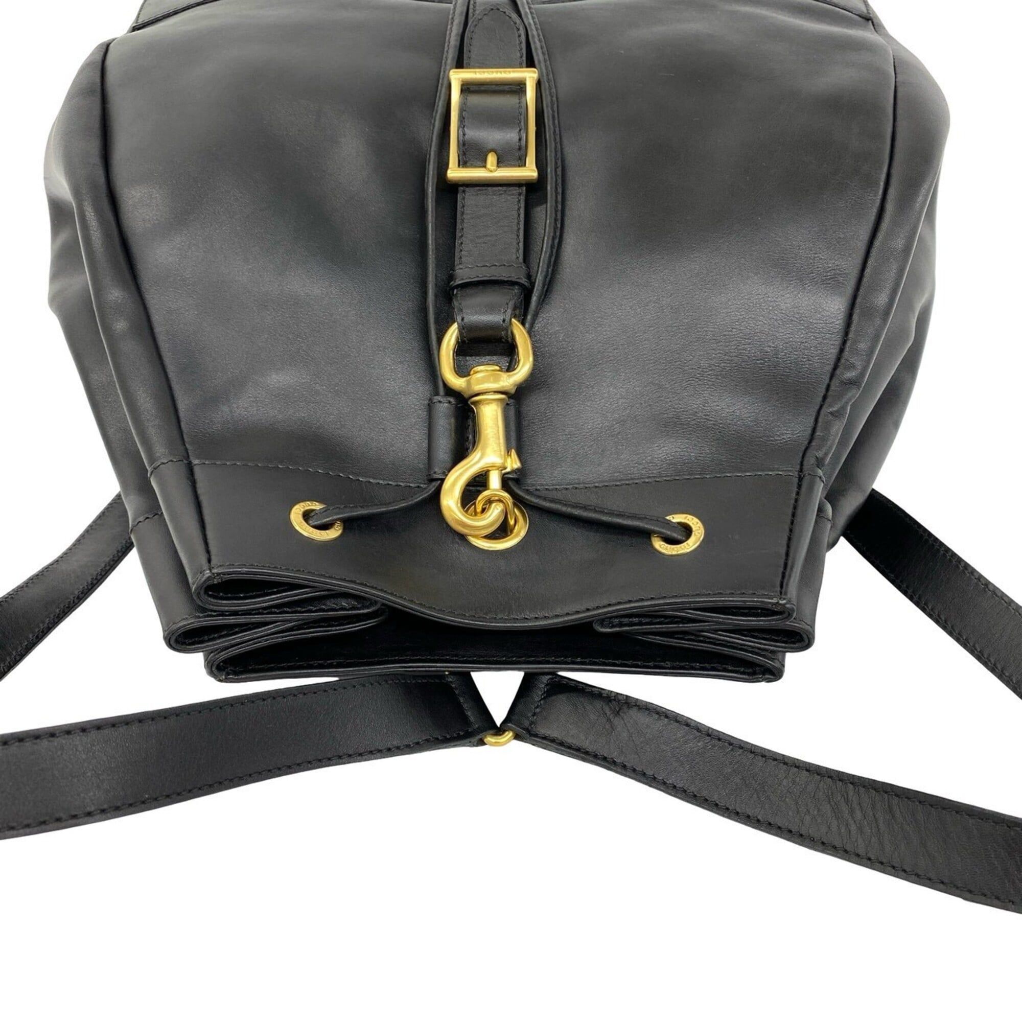 Leather Backpack (Pre-Owned) - Gucci - Modalova