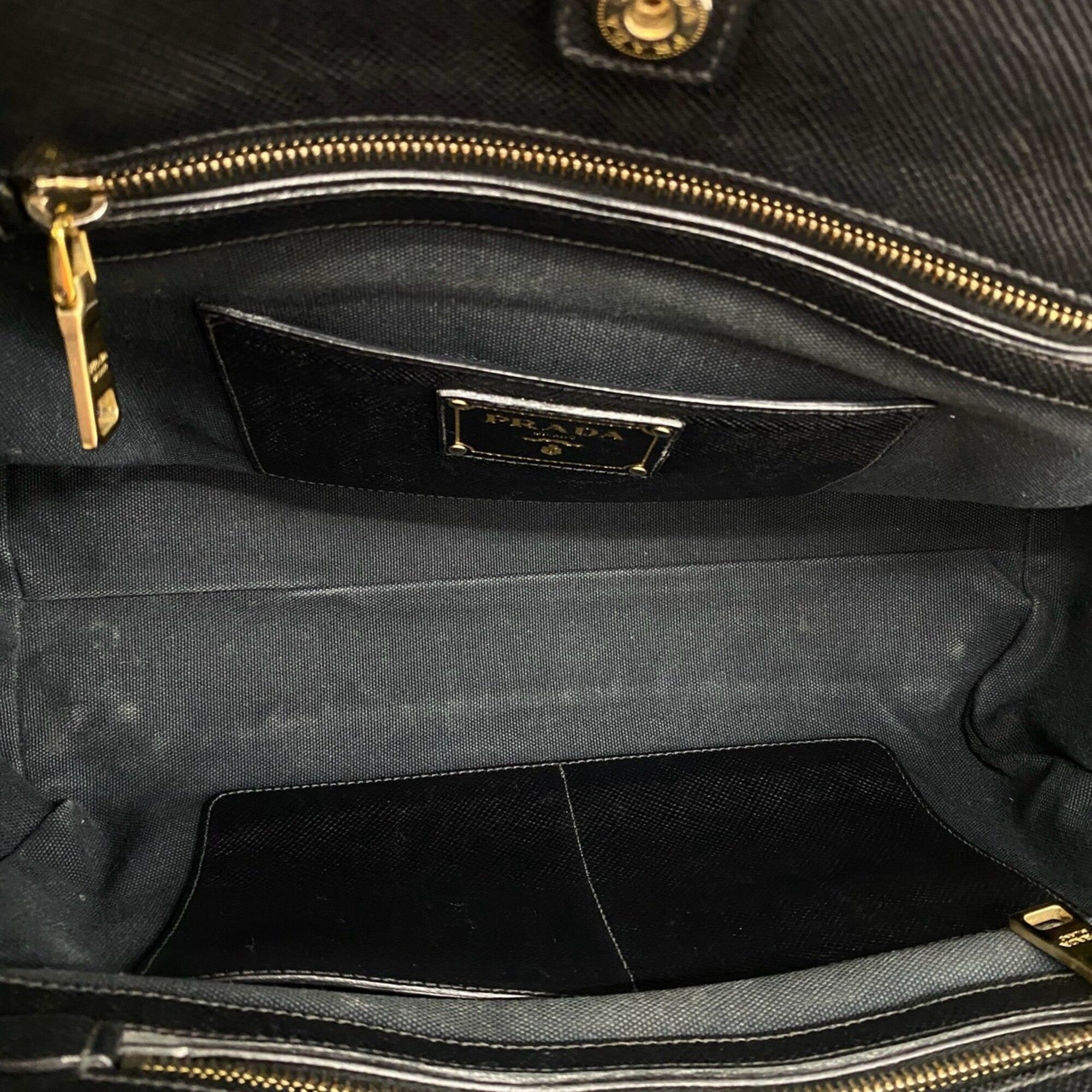 Leather Canvas Handbag Shoulder Bag Tote Bag (Pre-Owned) - Prada - Modalova