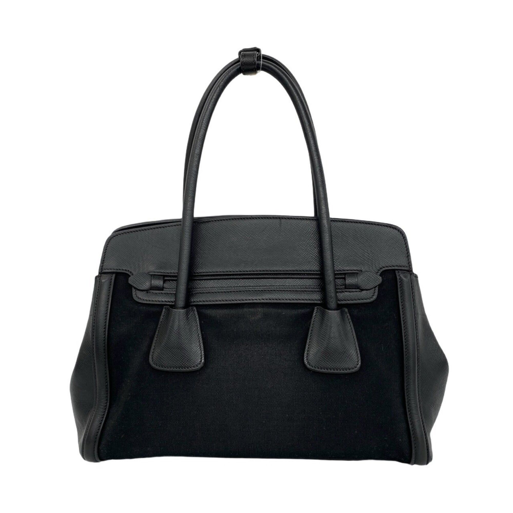 Leather Canvas Handbag Shoulder Bag Tote Bag (Pre-Owned) - Prada - Modalova