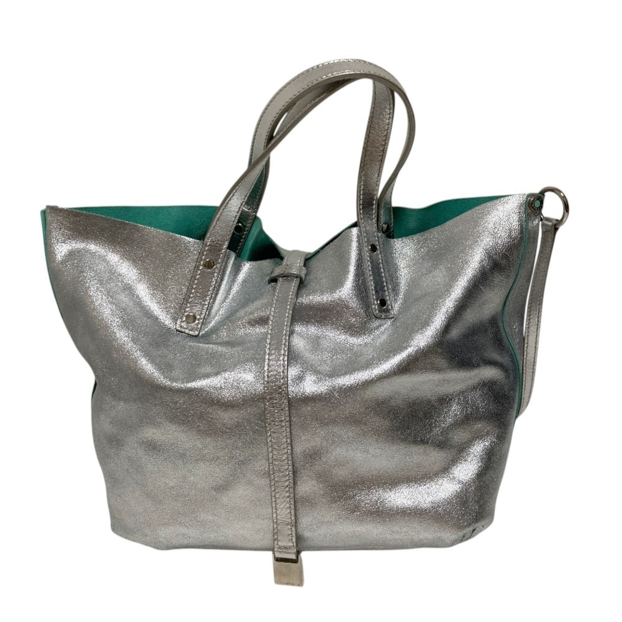 Leather Tote Bag (Pre-Owned) - Tiffany - Modalova