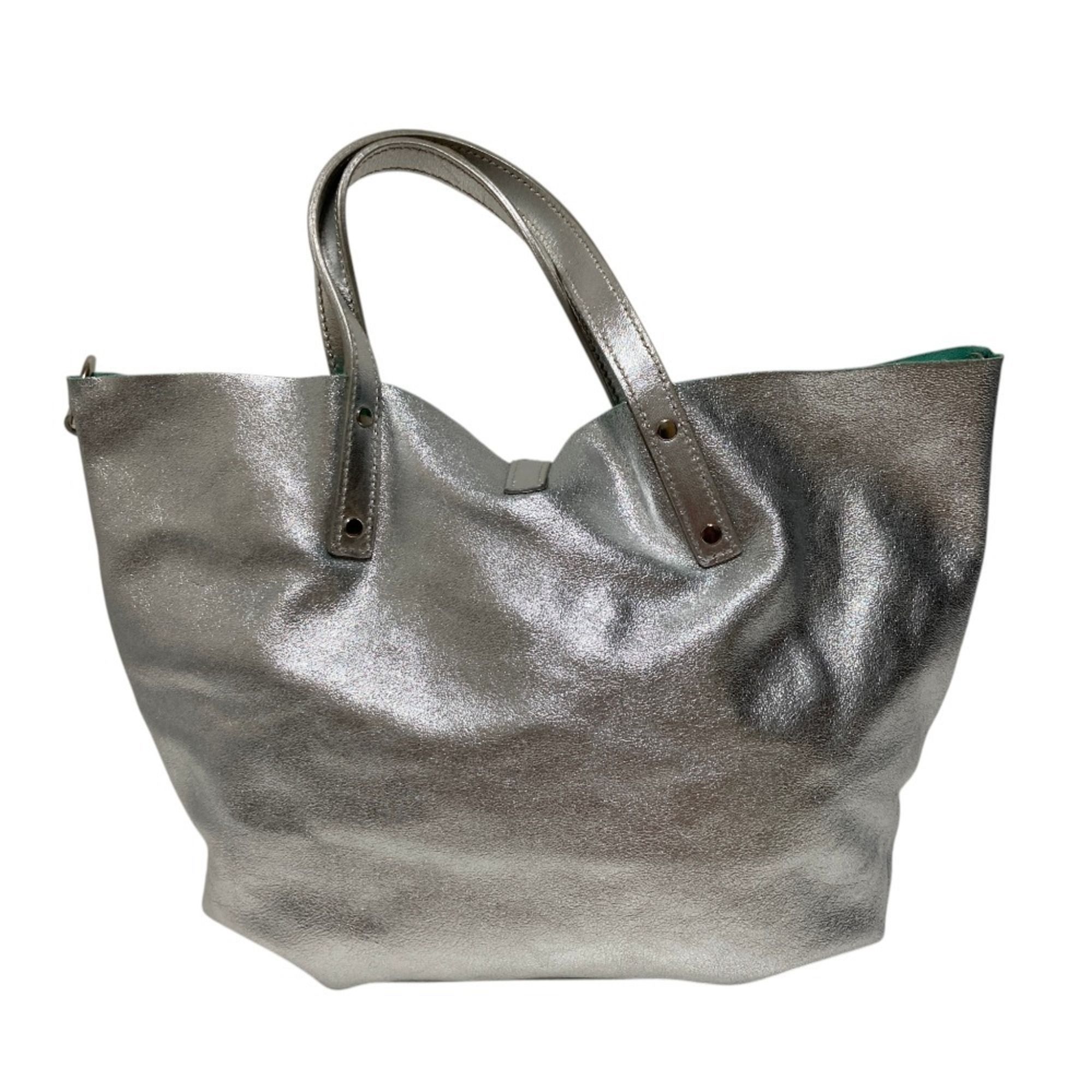Leather Tote Bag (Pre-Owned) - Tiffany - Modalova