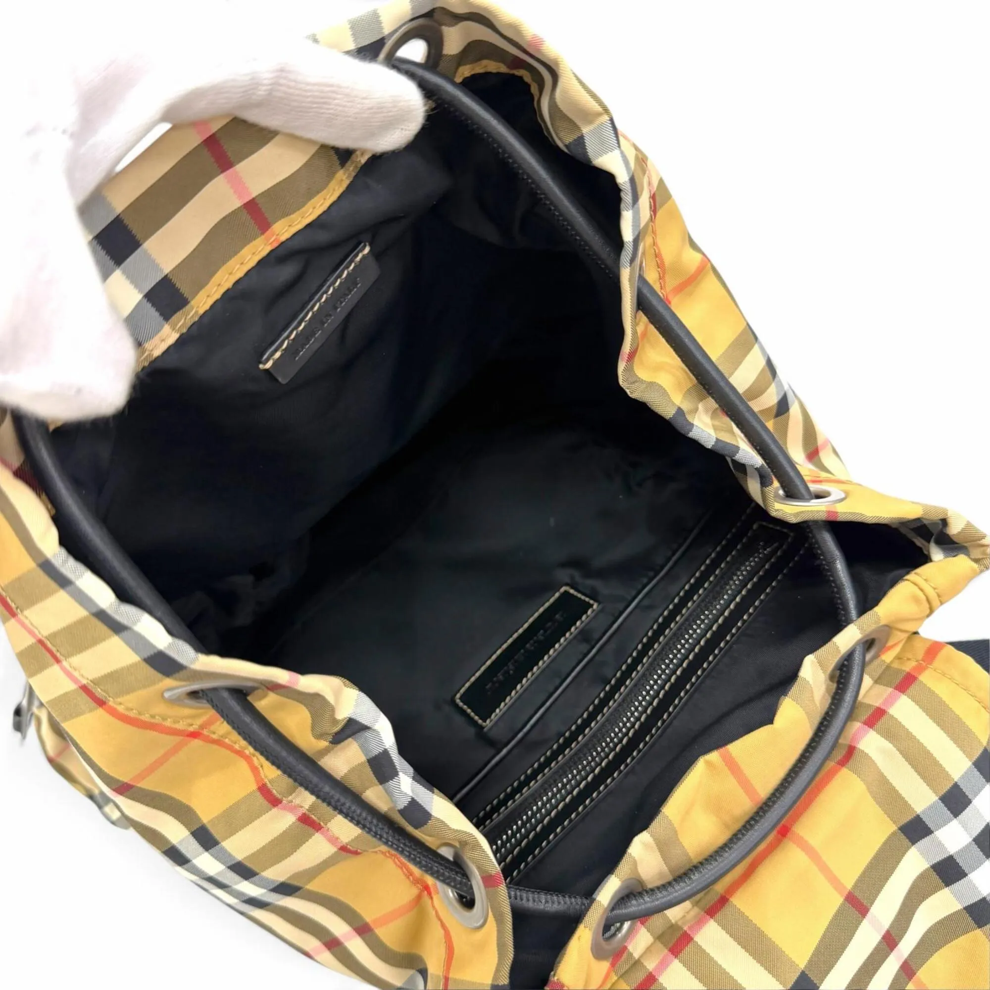 Polyamide Leather Backpack (Pre-Owned) - Burberry - Modalova