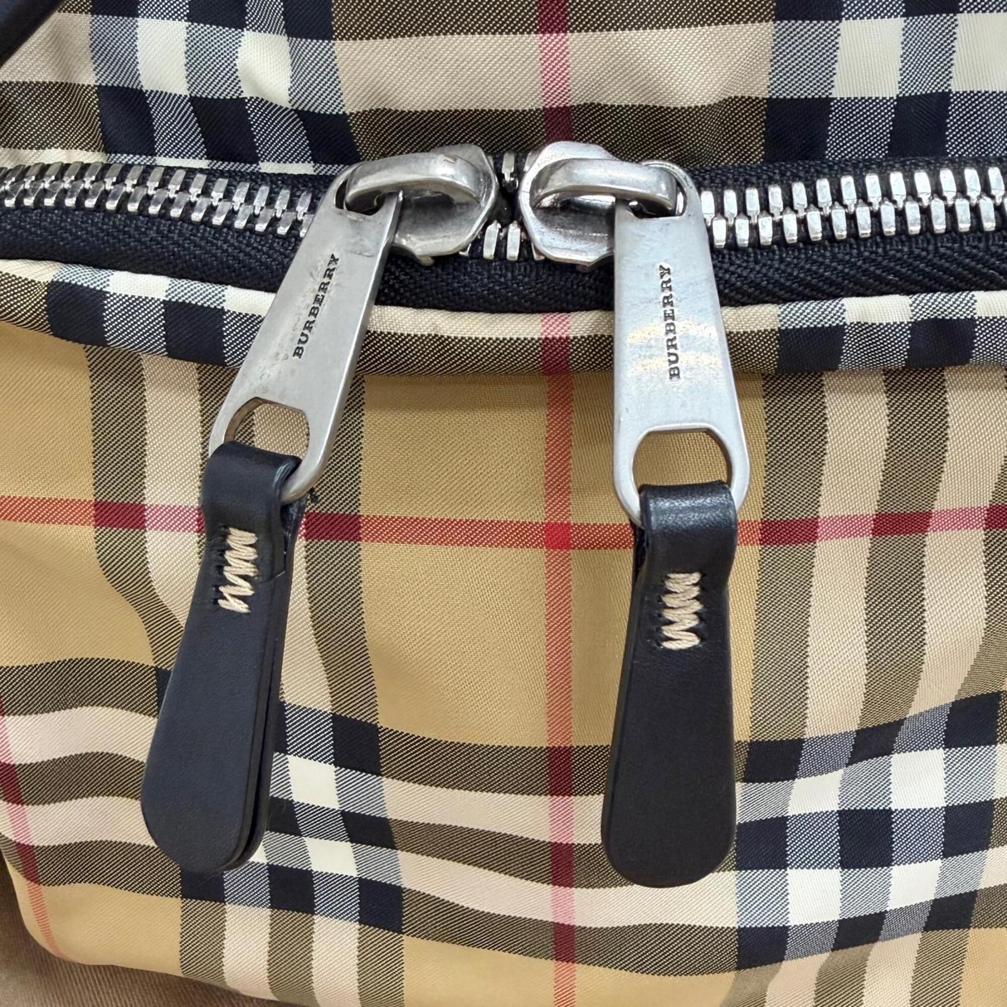 Polyamide Leather Backpack (Pre-Owned) - Burberry - Modalova