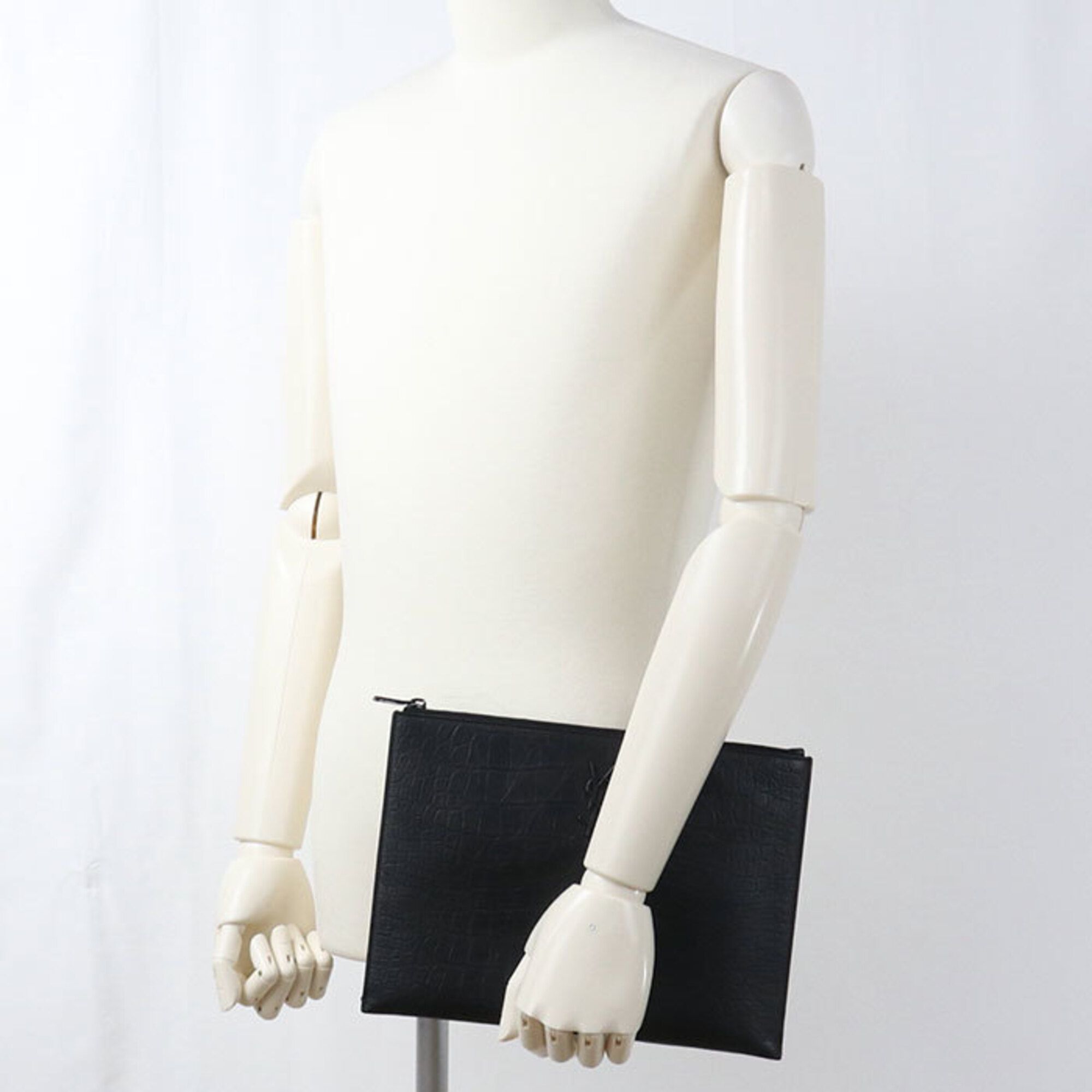 Leather Clutch Bag (Pre-Owned) - Saint Laurent - Modalova