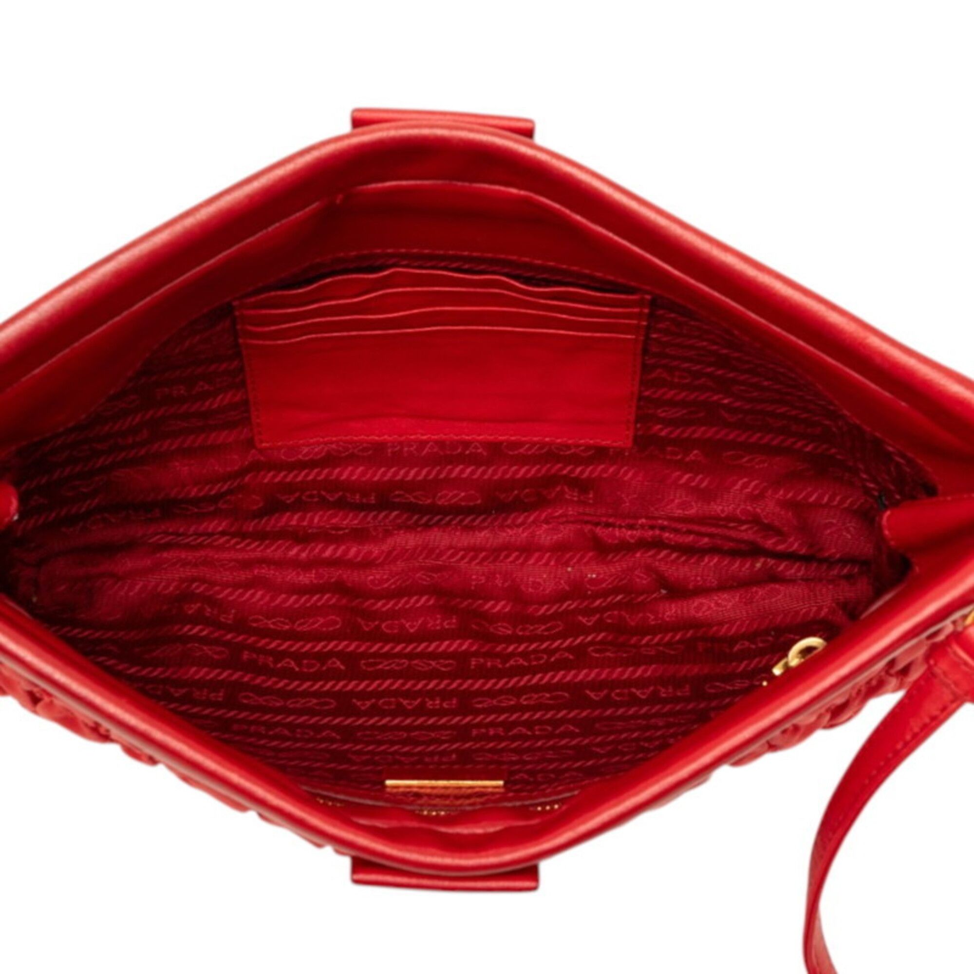 Nylon Leather Shoulder Bag (Pre-Owned) - Prada - Modalova